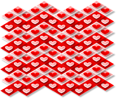 Patrón de Corazones Rojos Fondos de pantalla