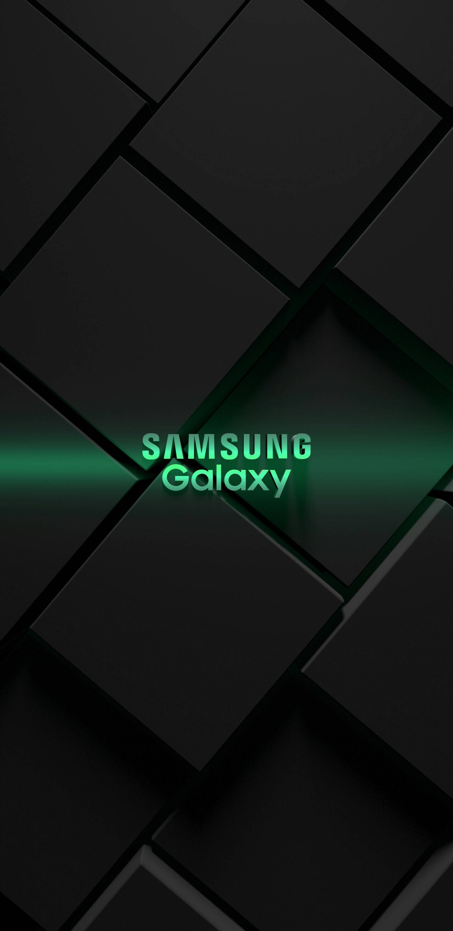 Patrón de Cubo Samsung Galaxy Verde Fondos de pantalla