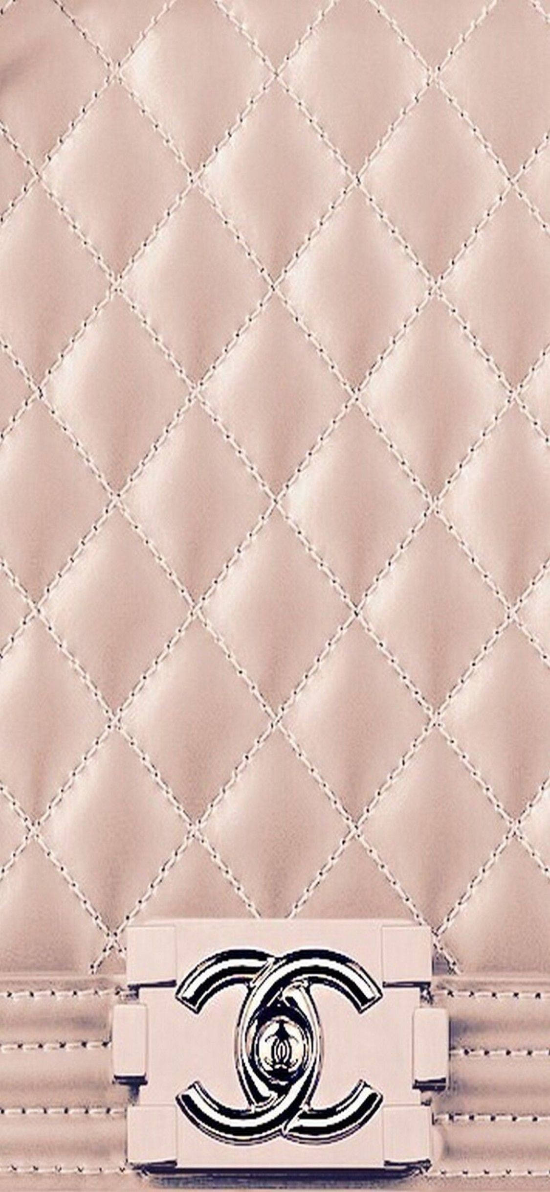 Patrón de Diamante con Costura de Cuero Rosa Dorado de Lujo Fondos de pantalla