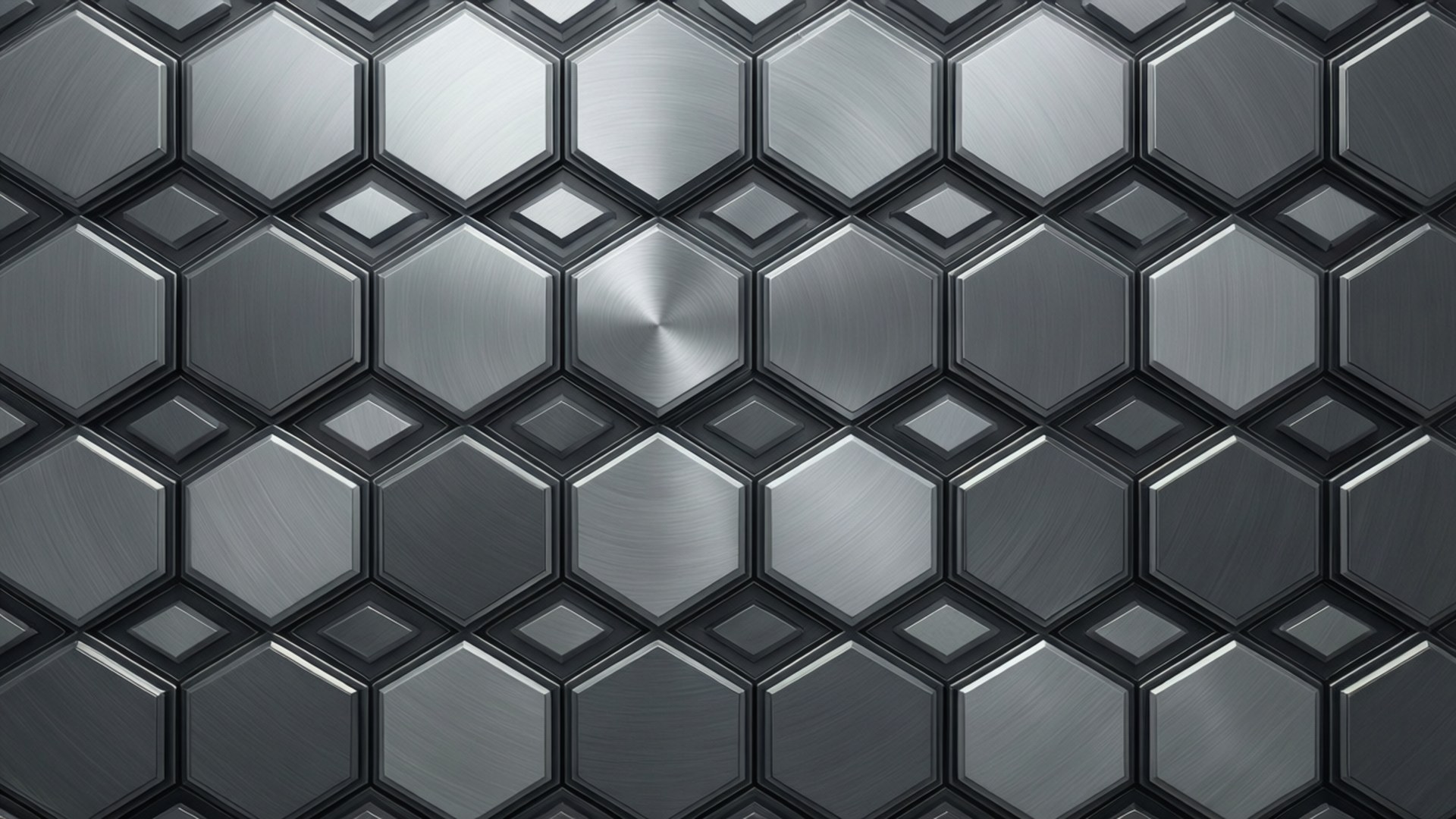Patrón de Hexágonos Grises Fondos de pantalla