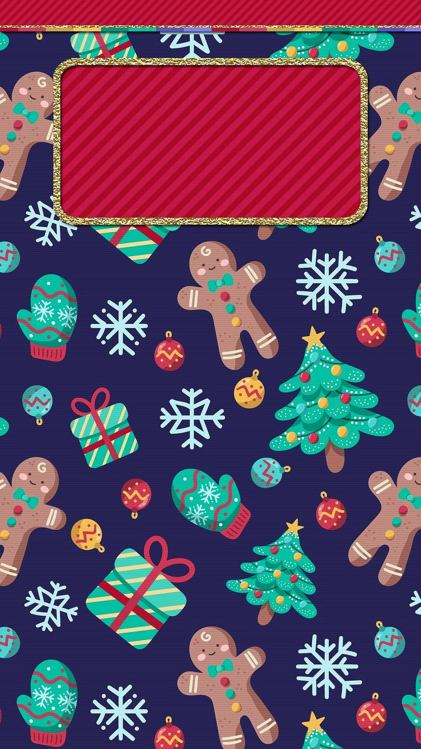 Patrón de Hombre de Jengibre Navideño Lindo Fondos de pantalla