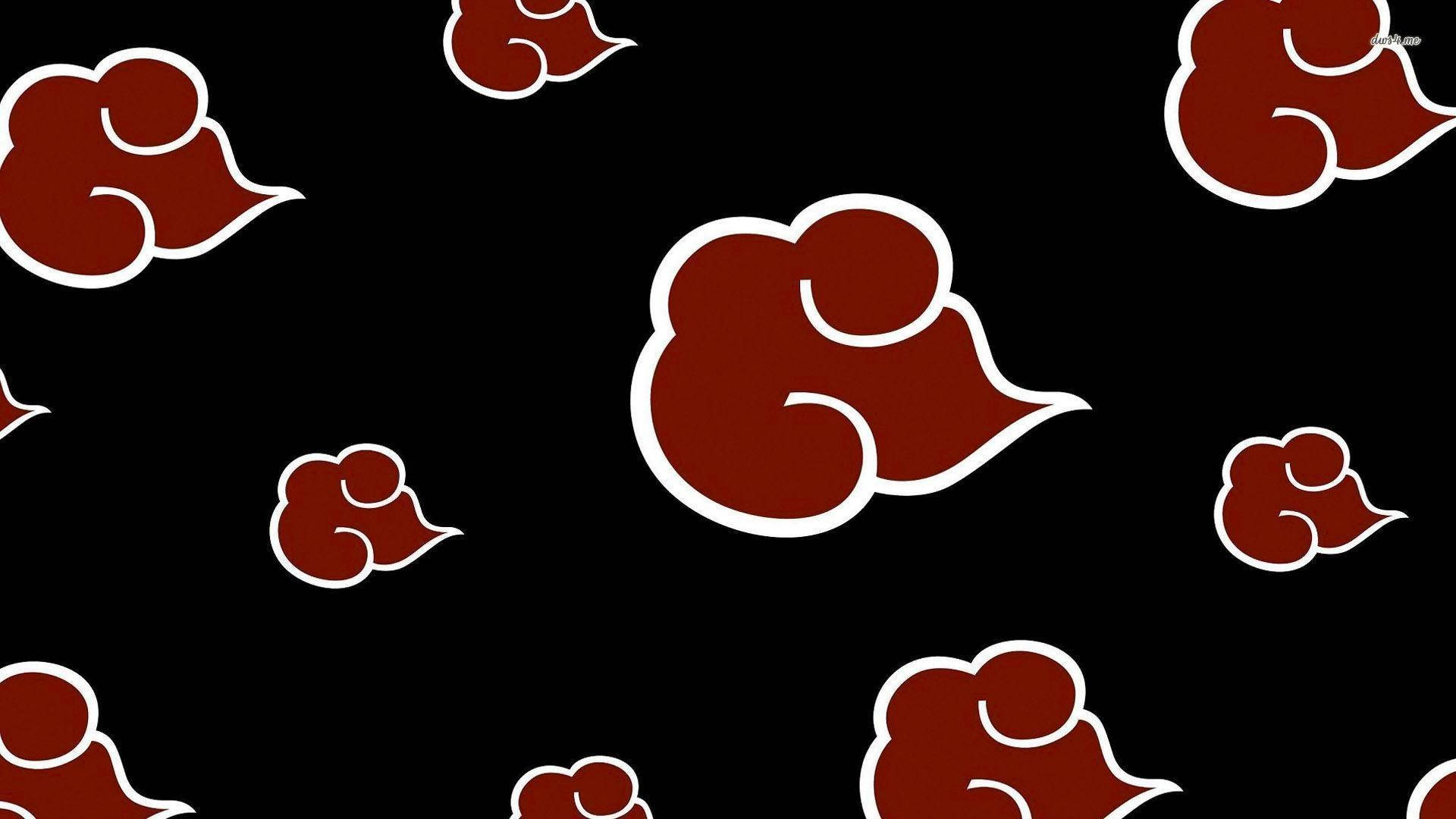 Patrón de nube con símbolo de Naruto Fondos de pantalla