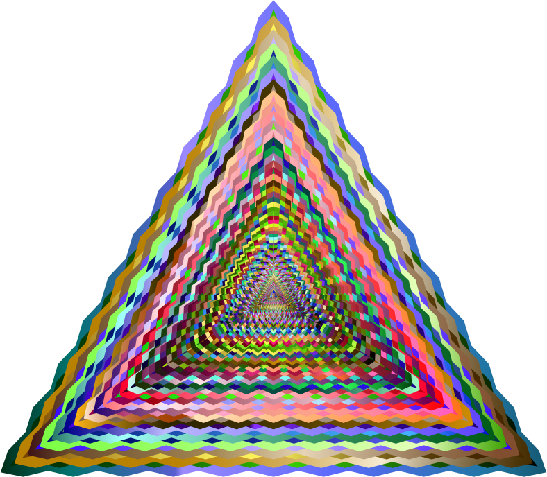 Patrón de Triángulo Infinito Colorido Fondos de pantalla