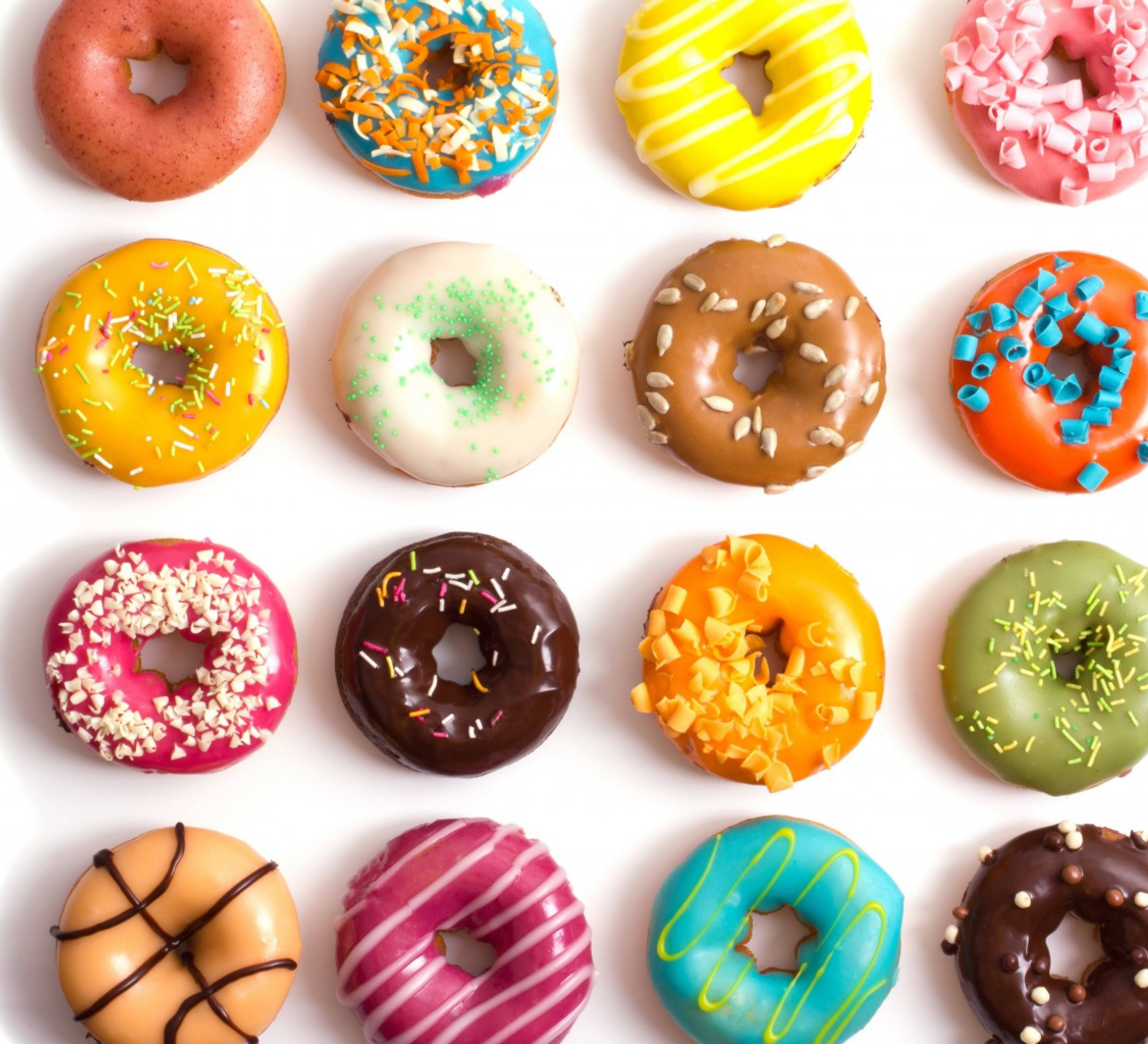Patrón estético de donas Fondos de pantalla