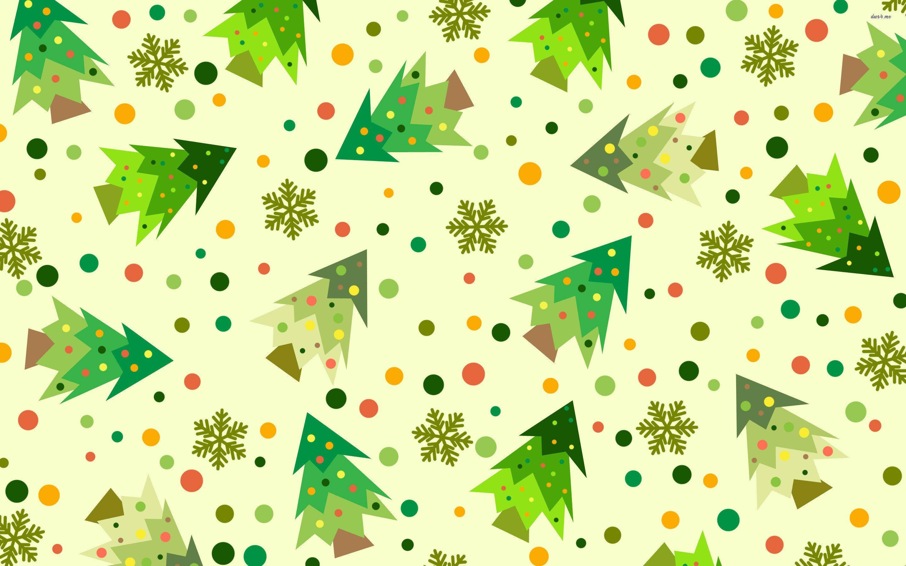 Patrón estético de árbol de Navidad Fondos de pantalla