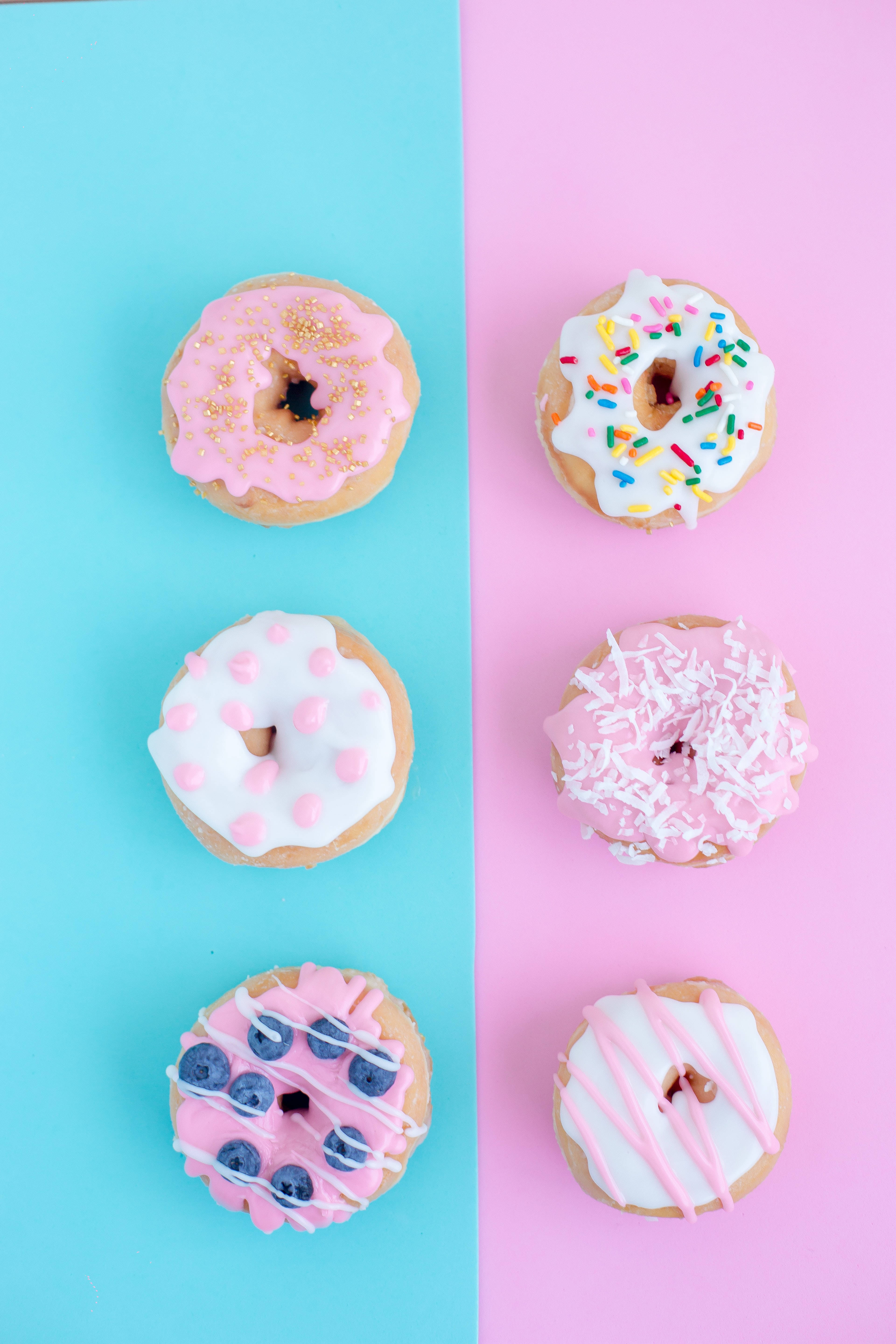 Patrón estético de donas Fondos de pantalla