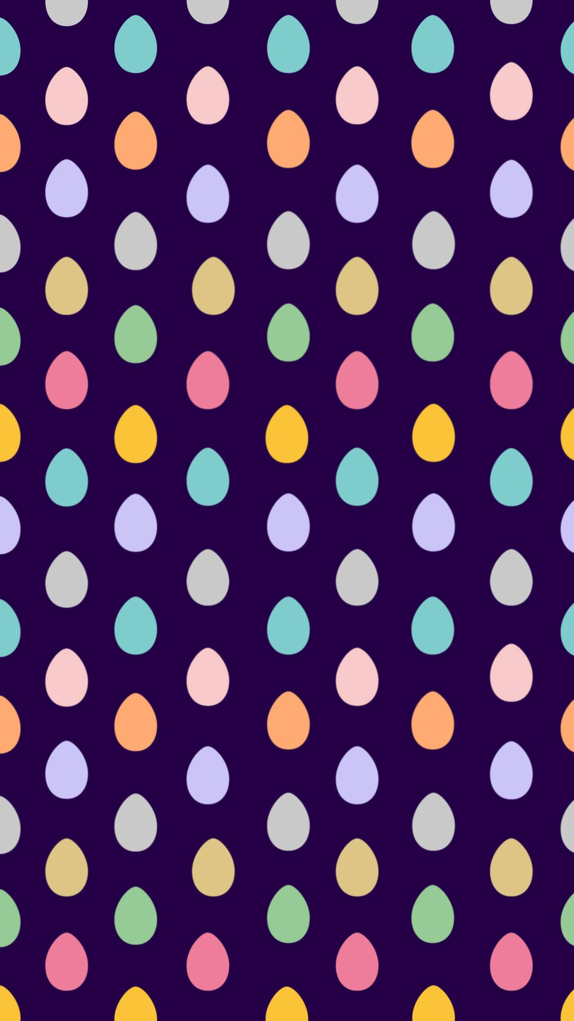 Patrón estético de huevos coloridos Fondos de pantalla
