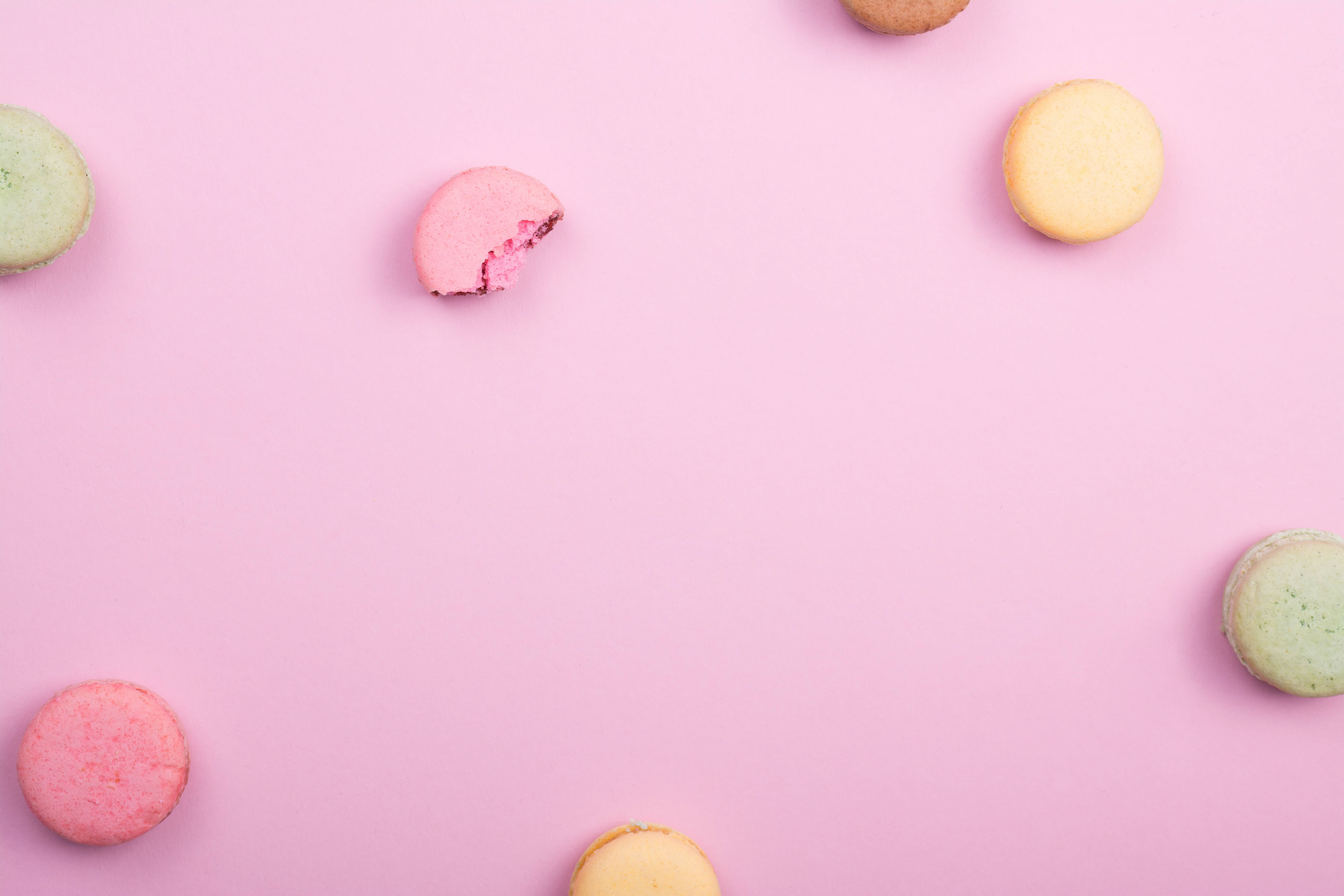 Patrón estético de macarons Fondos de pantalla