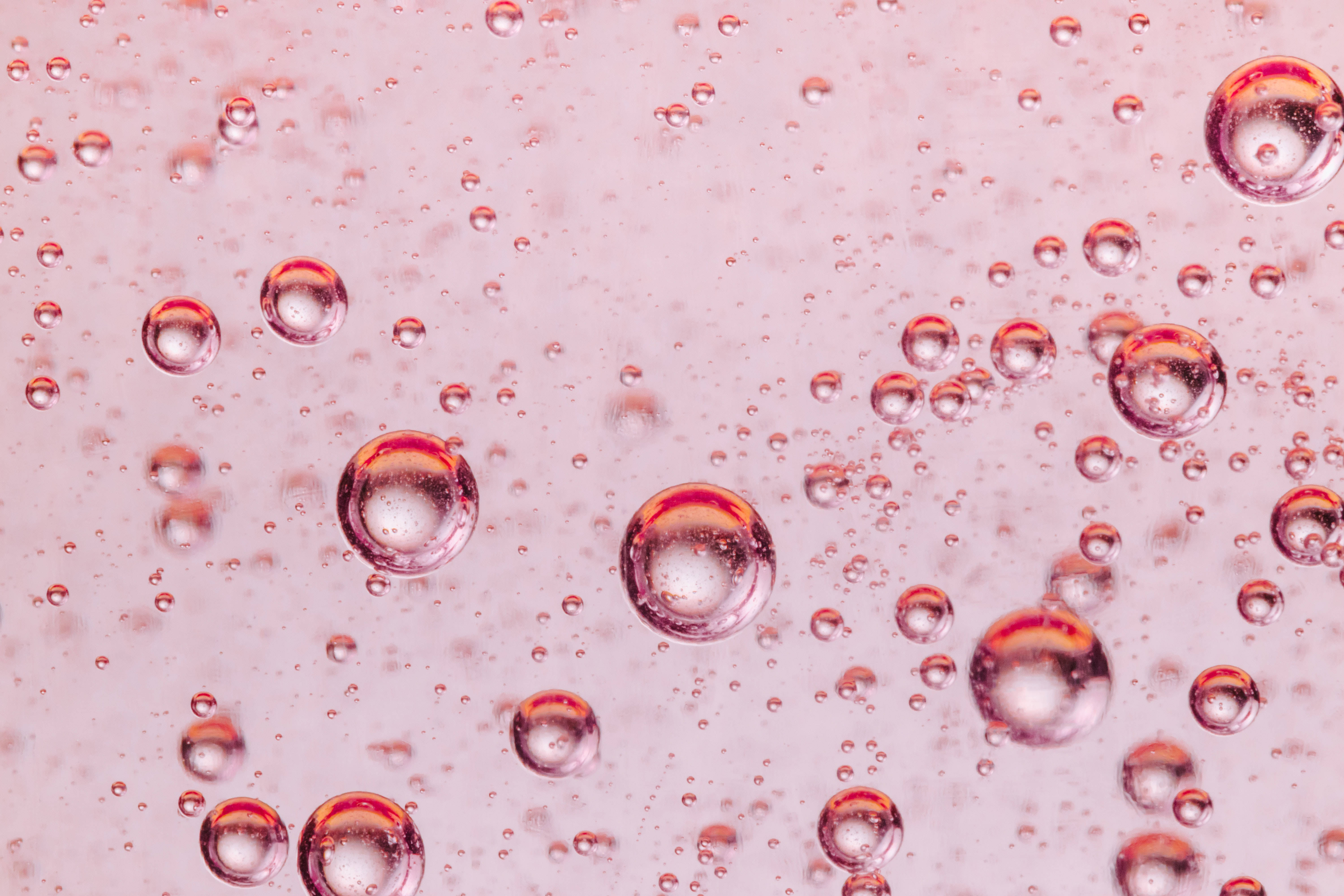 Patrón estético de burbujas rosas Fondos de pantalla