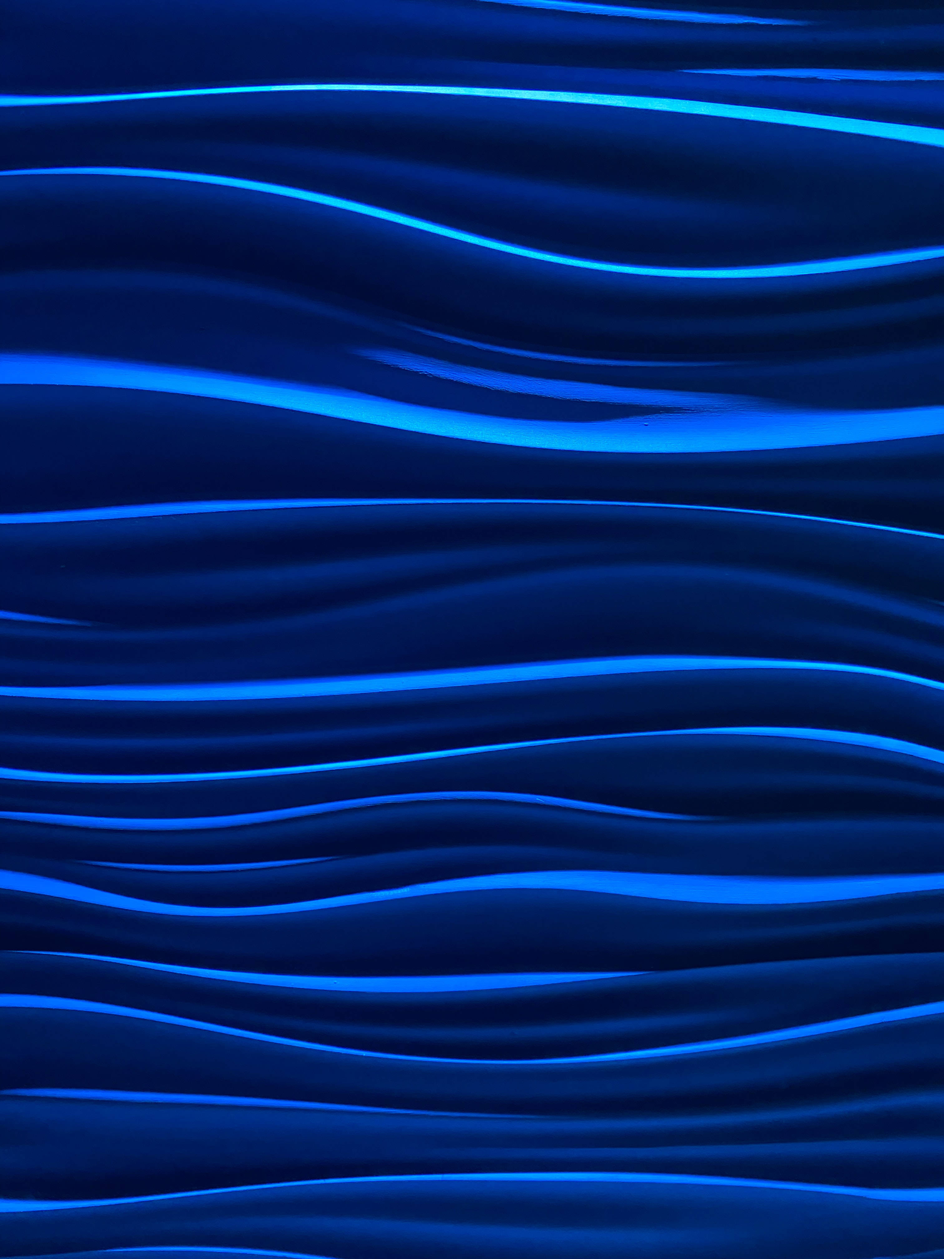 Patrón estético de olas azules Fondos de pantalla