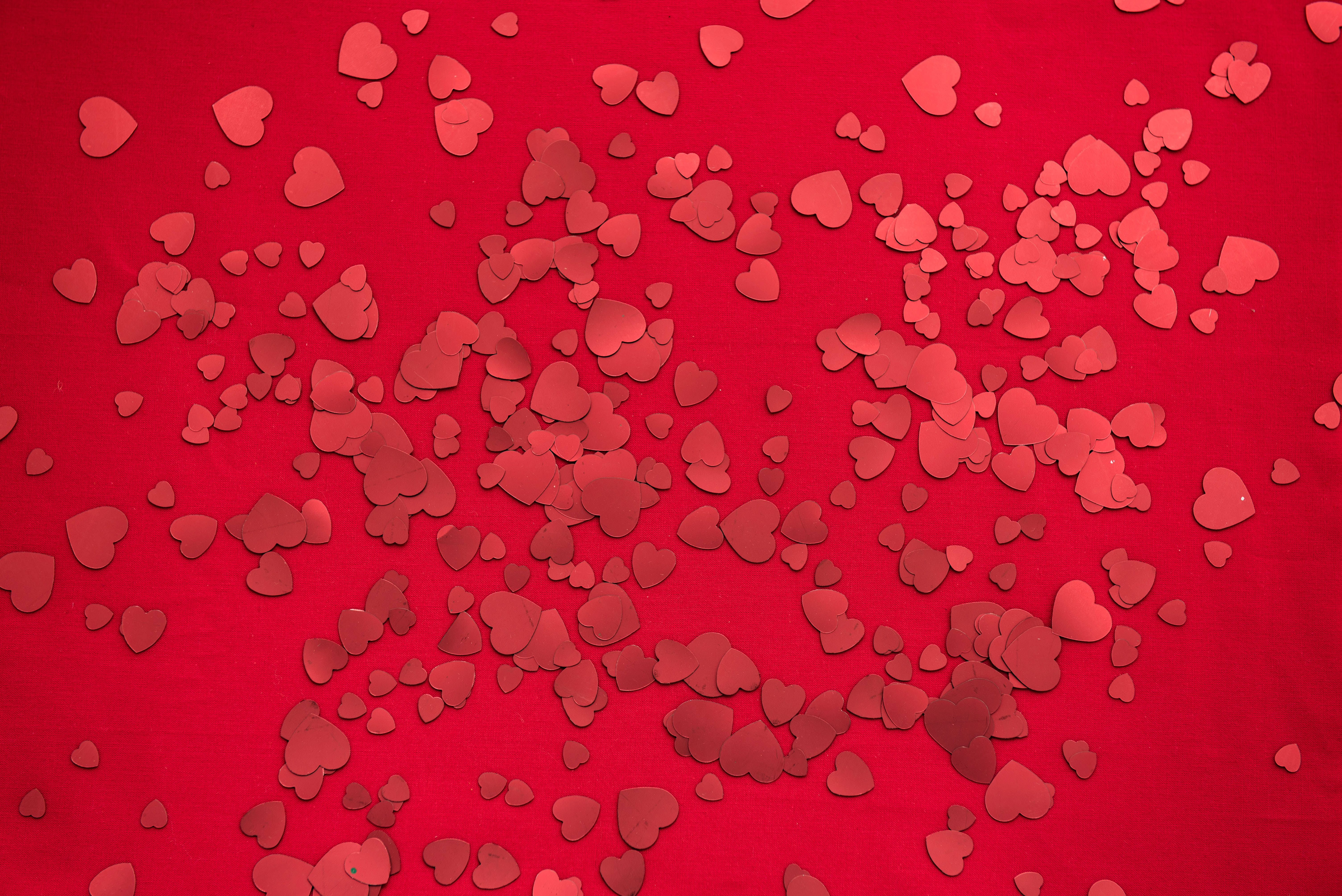Patrón Estético de Corazones Rojos Fondos de pantalla