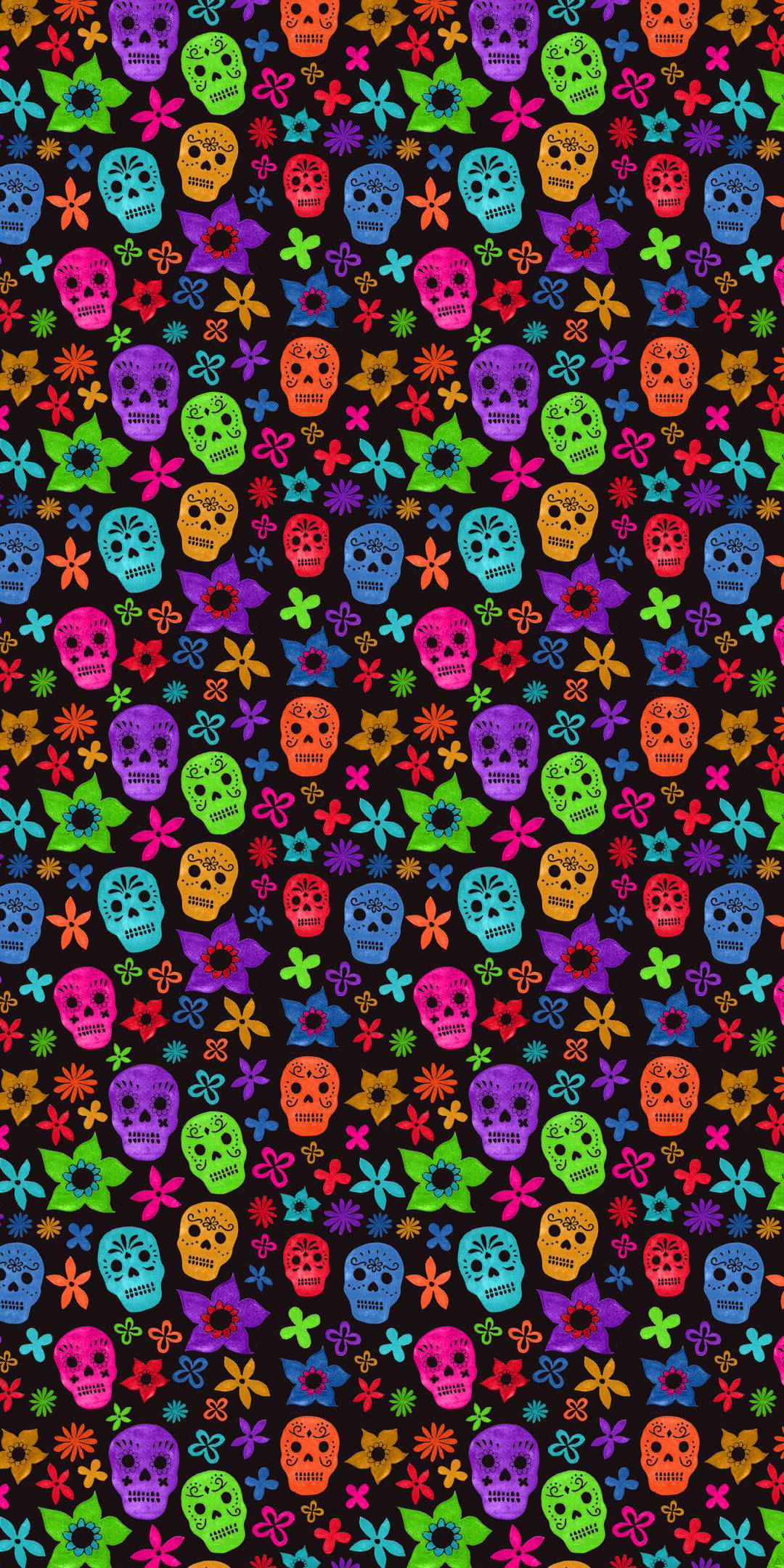 Patrón Festivo del Día de Muertos Fondos de pantalla