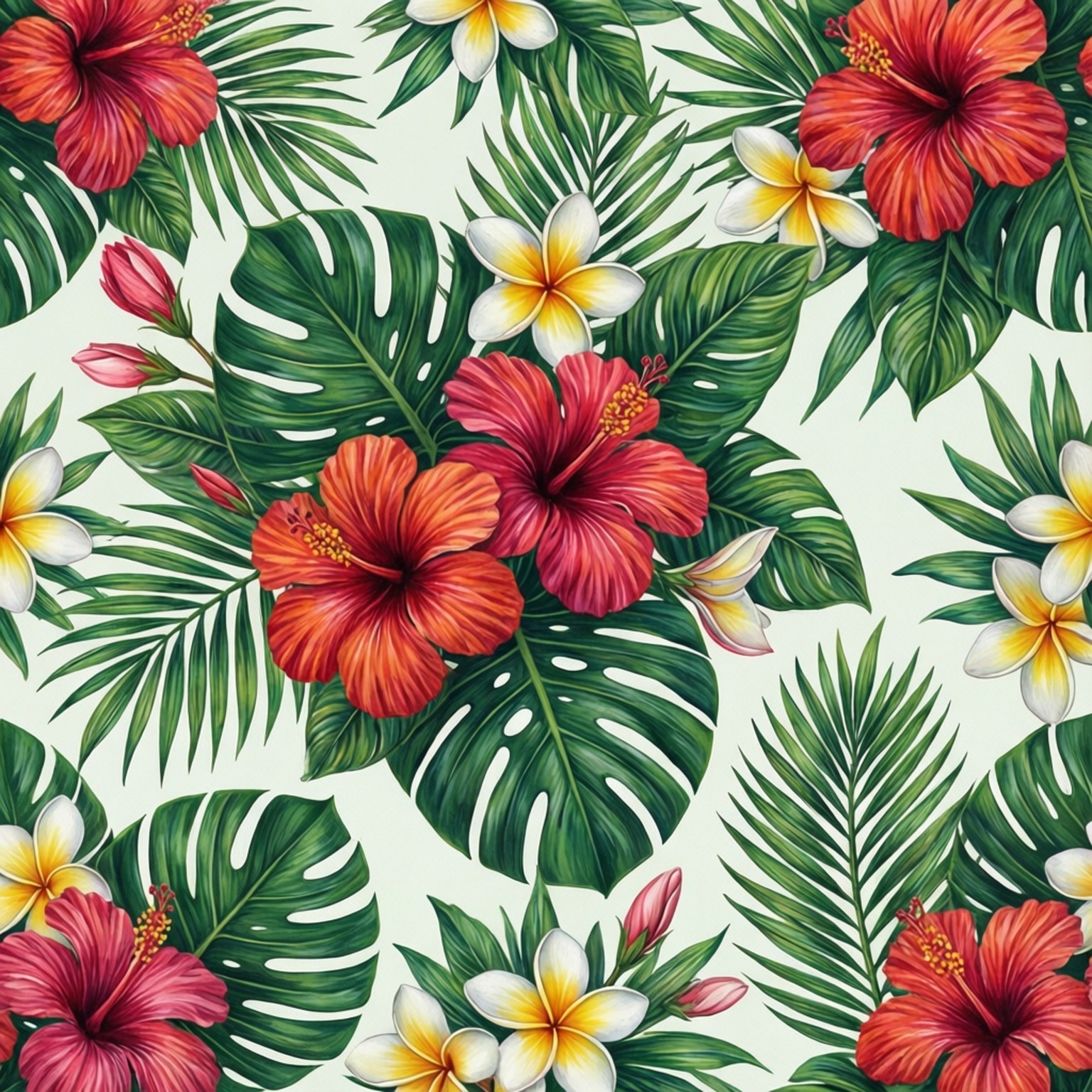 Patrón Floral Tropical Fondos de pantalla