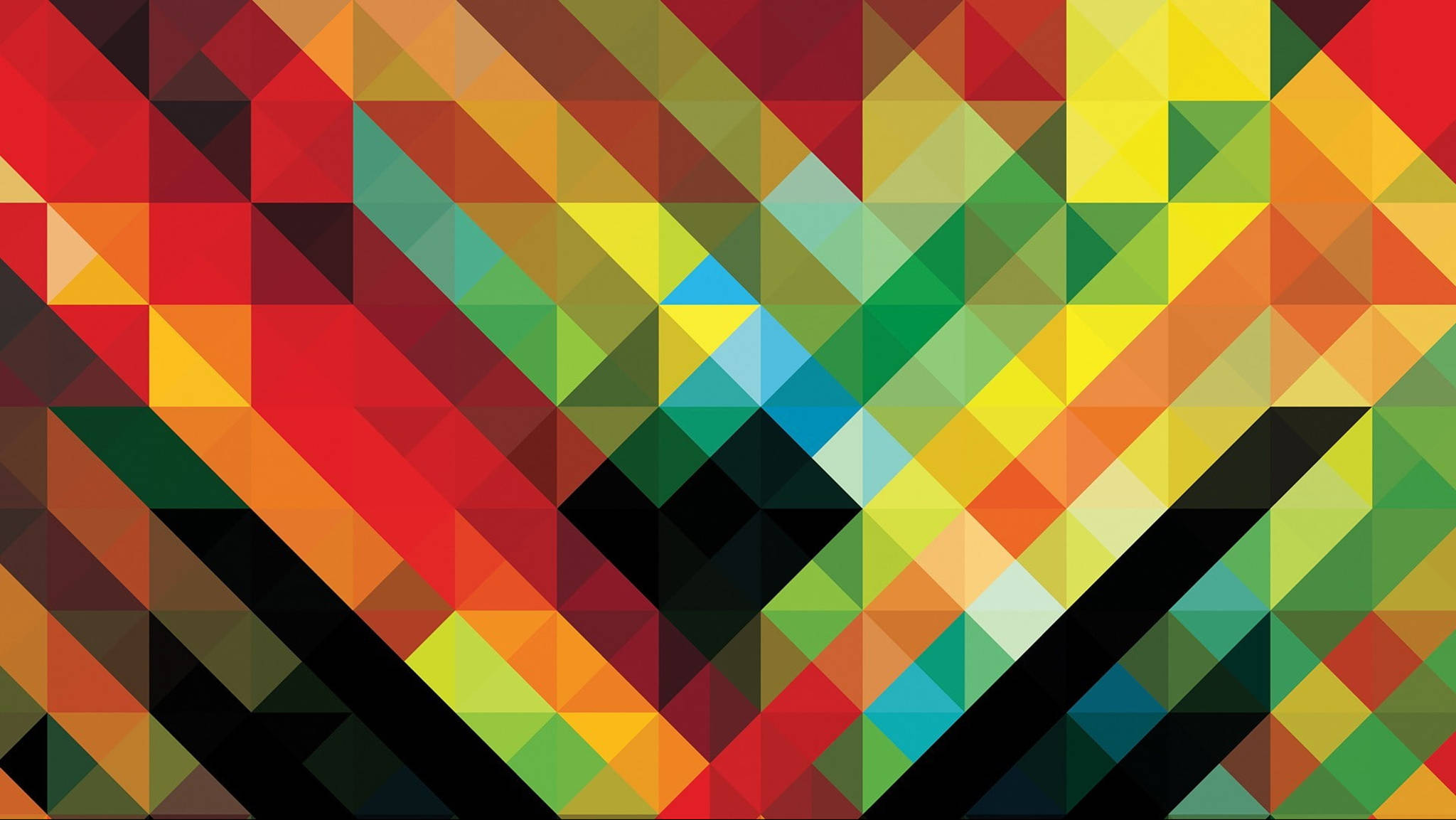Patrón genial de triángulos prismáticos Fondos de pantalla