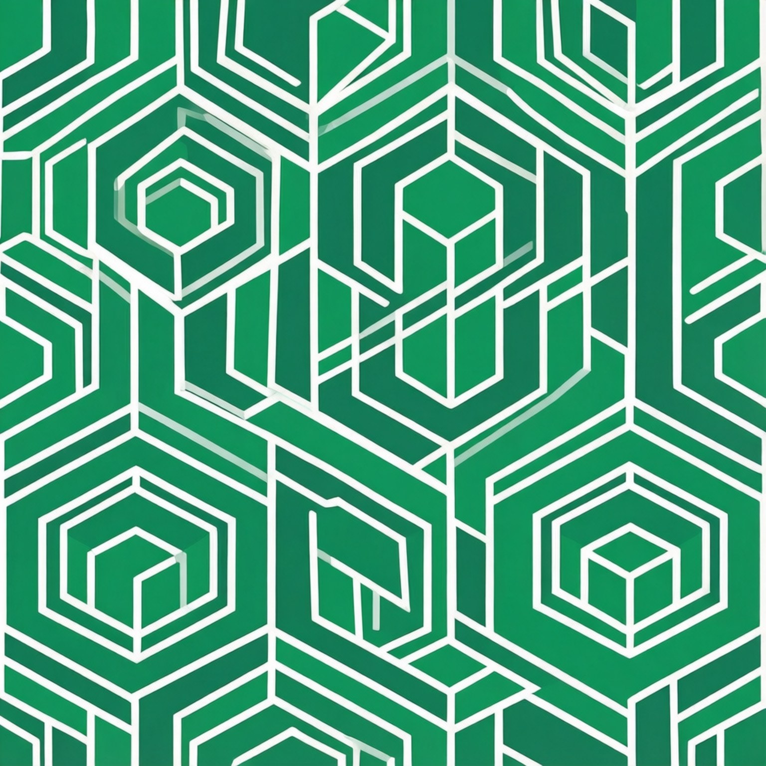 Patrón Hexagonal Verde Fondos de pantalla