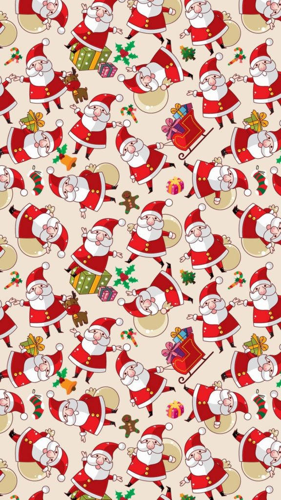 Patrón Navideño Festivo de Santa Fondos de pantalla