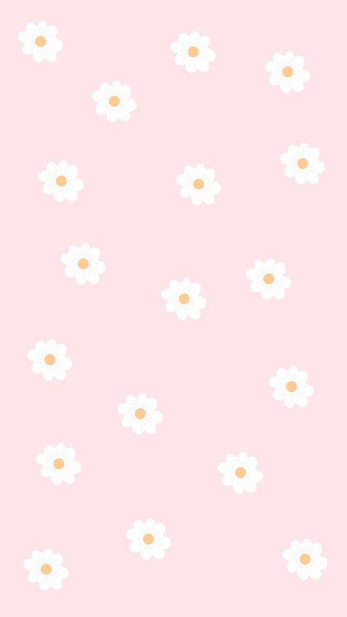 Patrón sin costuras de flores kawaii rosas Fondos de pantalla