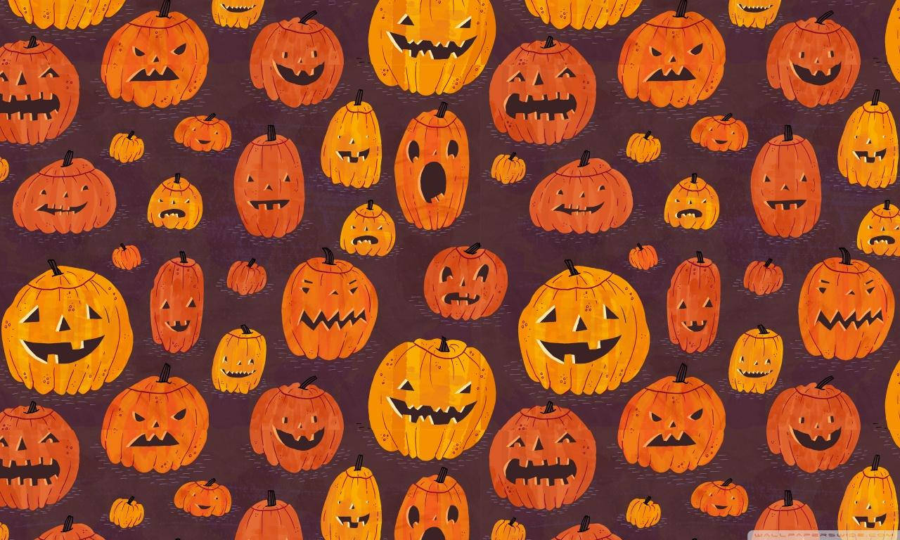 Patrón Vintage de Linternas de Halloween Fondos de pantalla