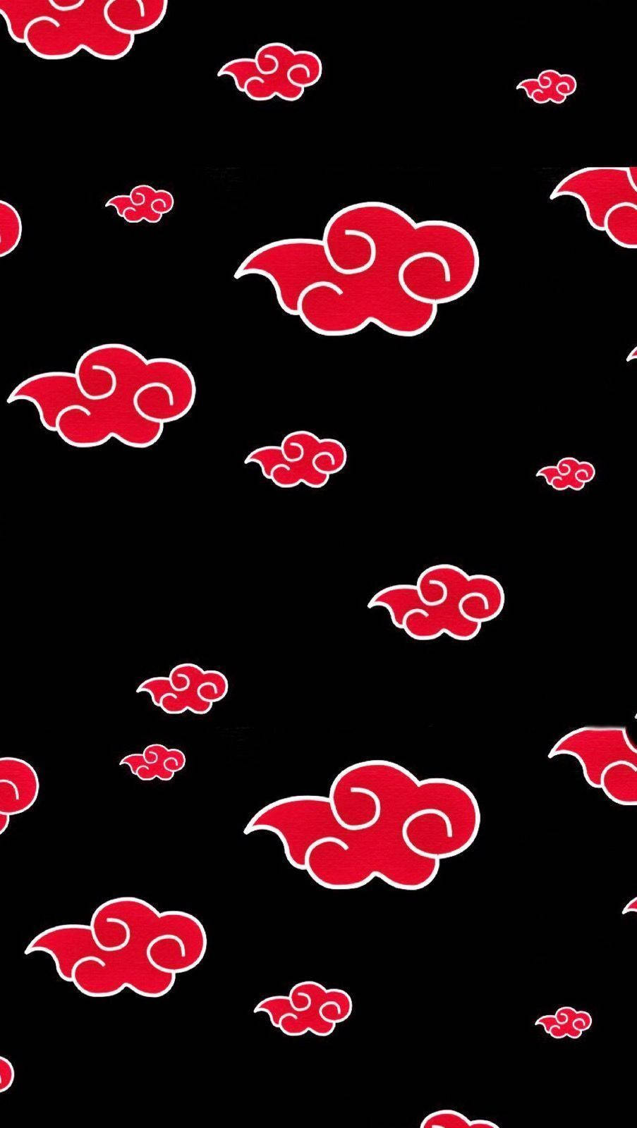 Patrones de nubes del símbolo de Naruto Fondos de pantalla