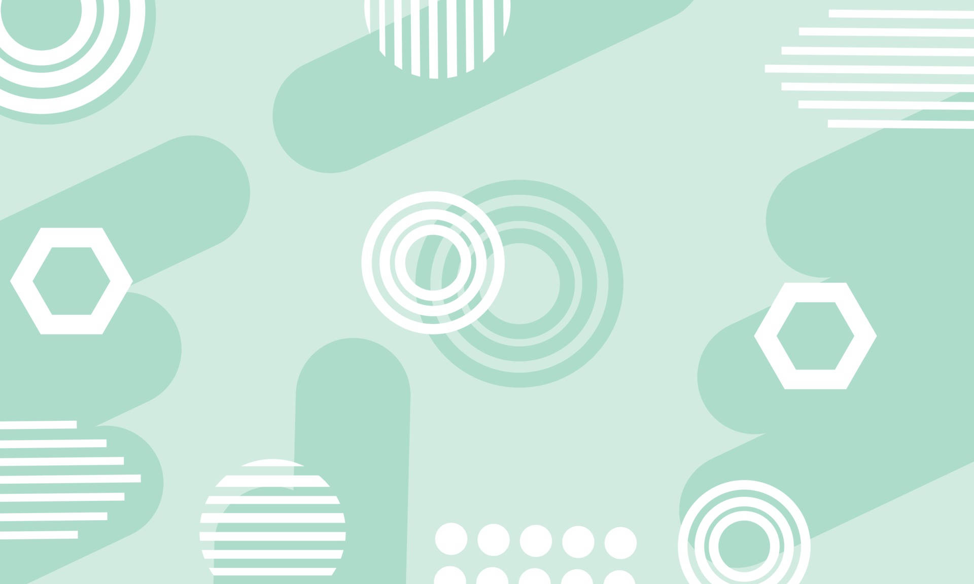 Patrones Geométricos en Verde Pastel Fondos de pantalla