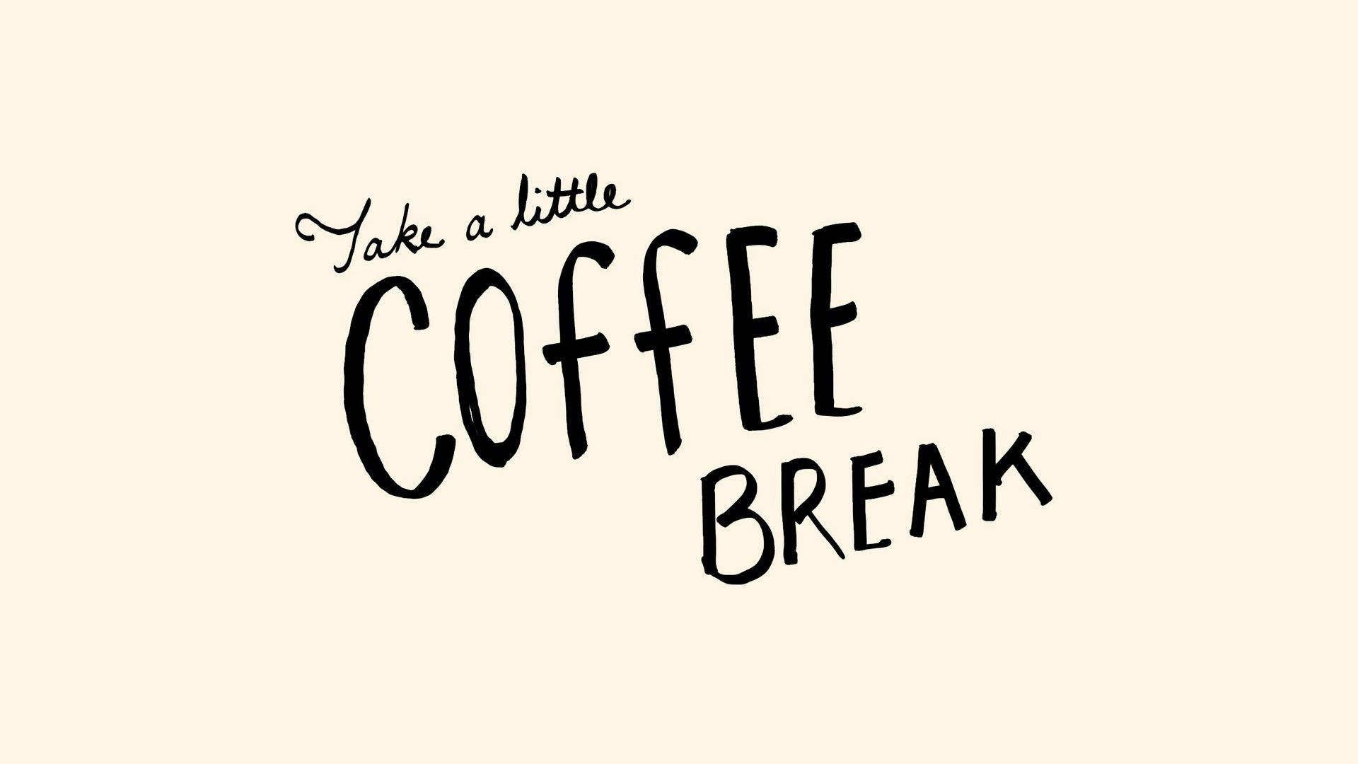 Pausa para el café inspiradora con frases lindas Fondos de pantalla