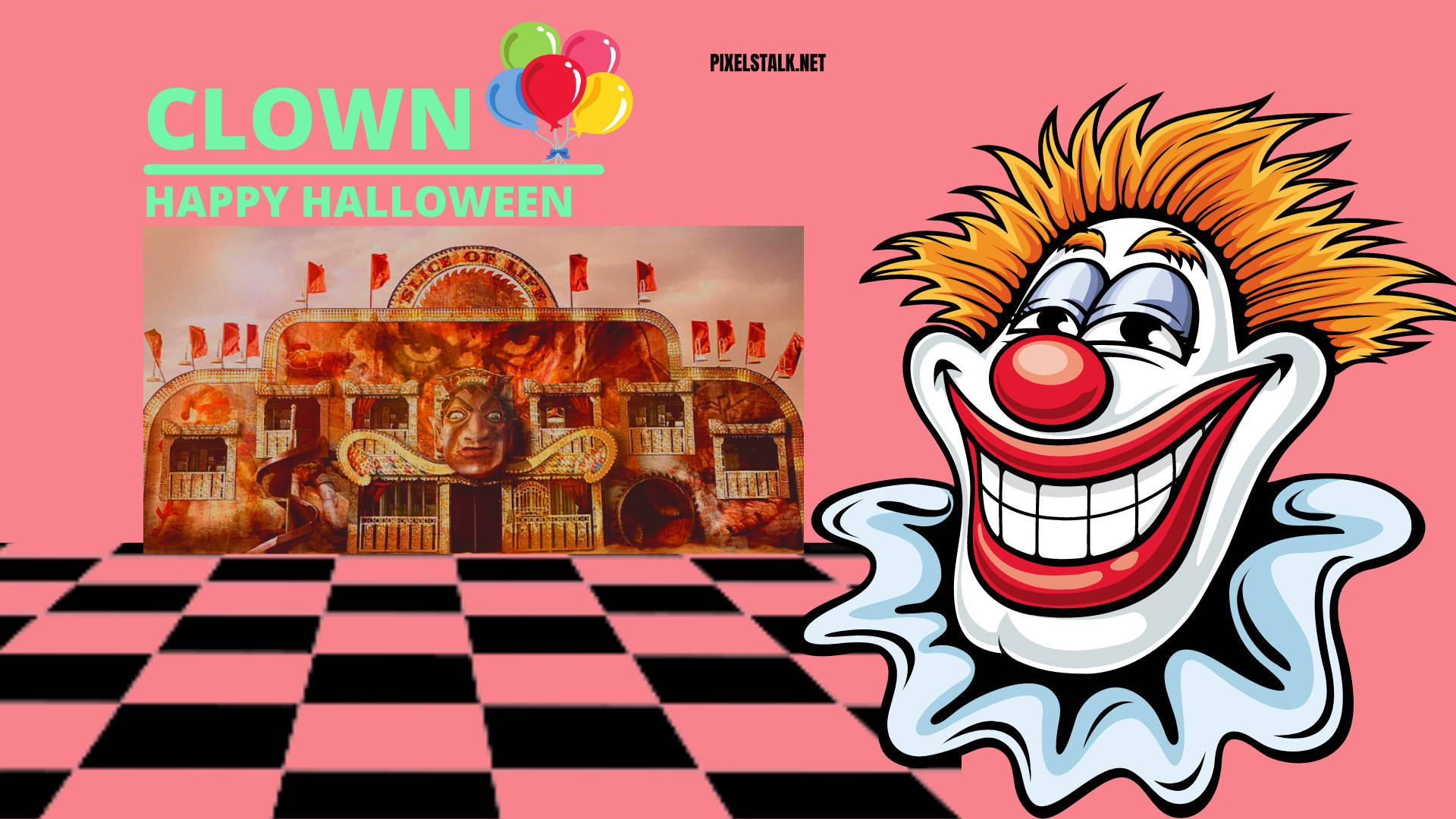 Payaso de Halloween Vintage Fondos de pantalla