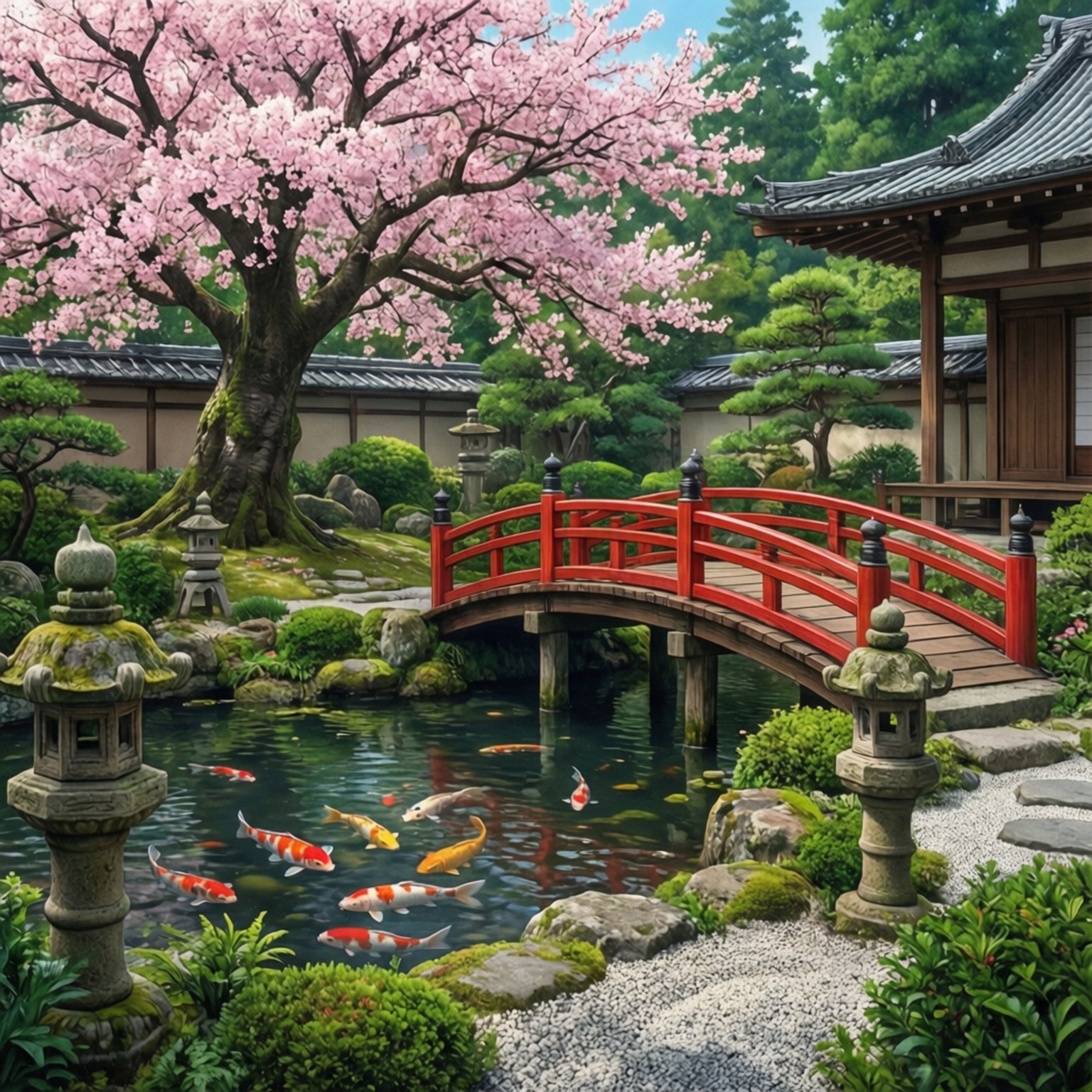 Paz del Jardín Japonés Fondos de pantalla