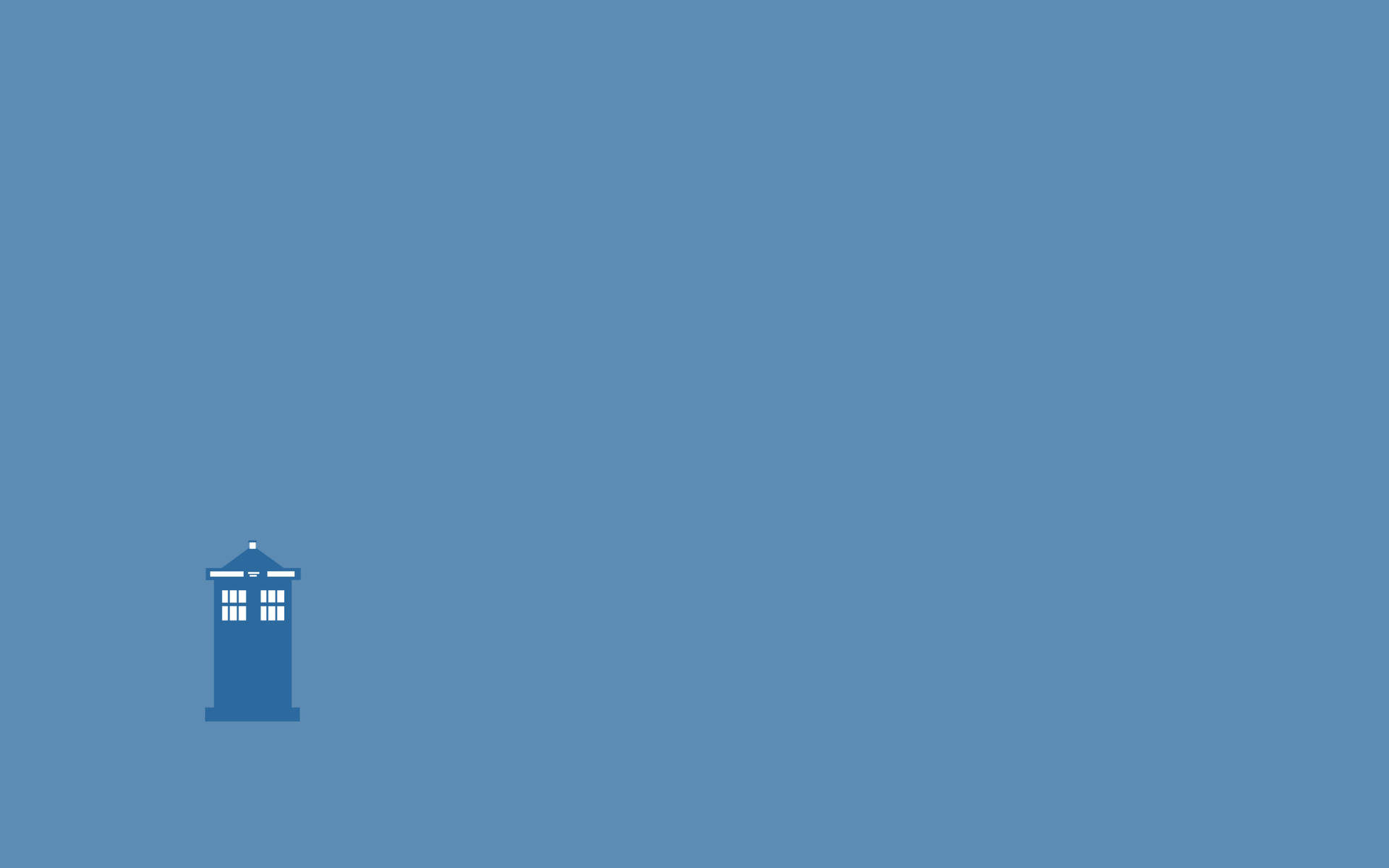 PC estética azul TARDIS Fondos de pantalla