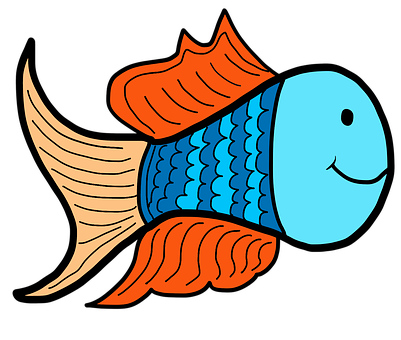 Peces de dibujos animados coloridos Fondos de pantalla