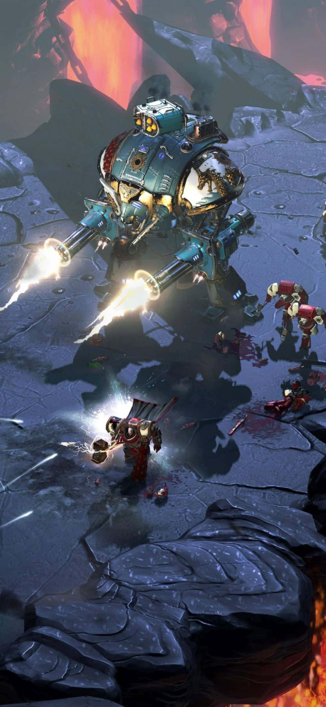 Pelea hasta la supremacía con iPhone Xs y Dawn of War III. Fondos de pantalla