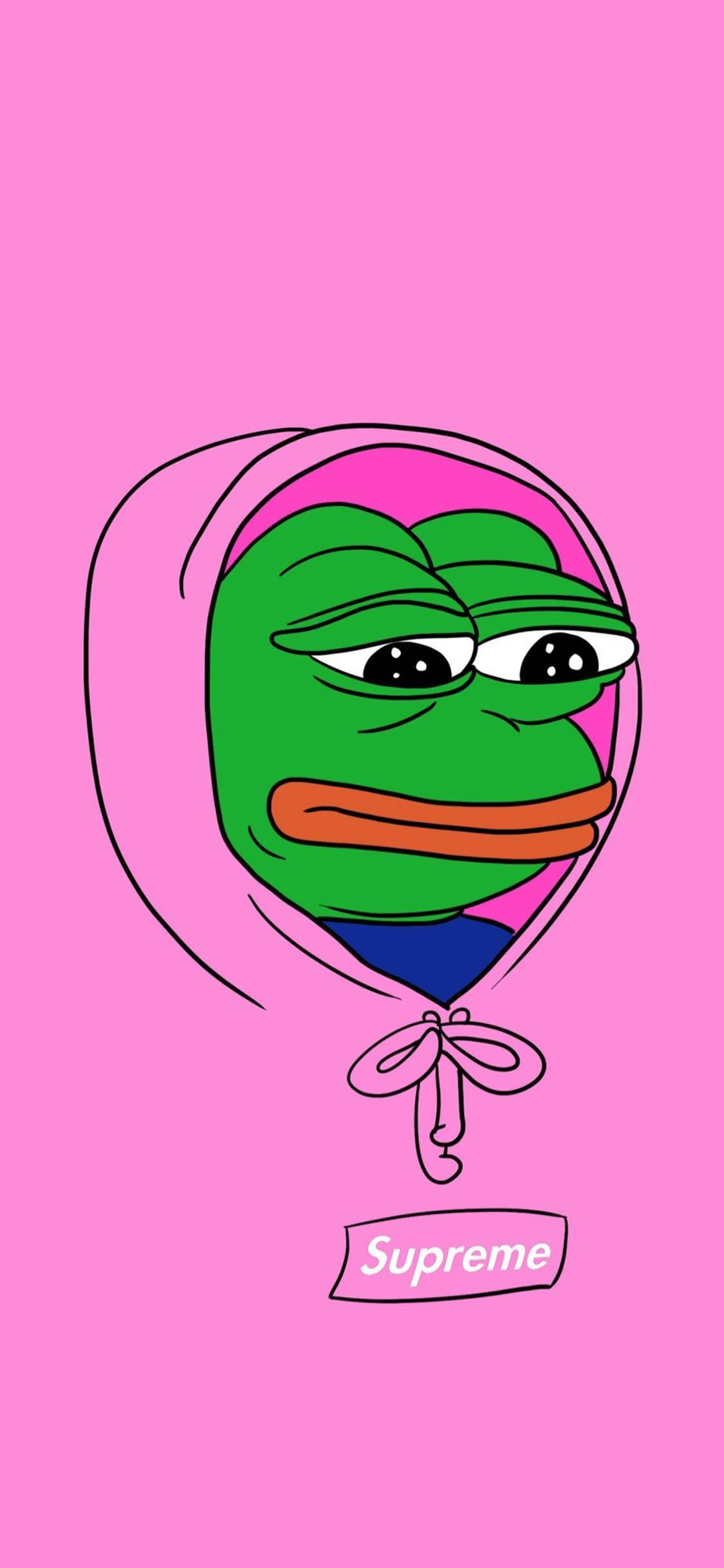 Pepe La Rana En Supreme Fondos de pantalla