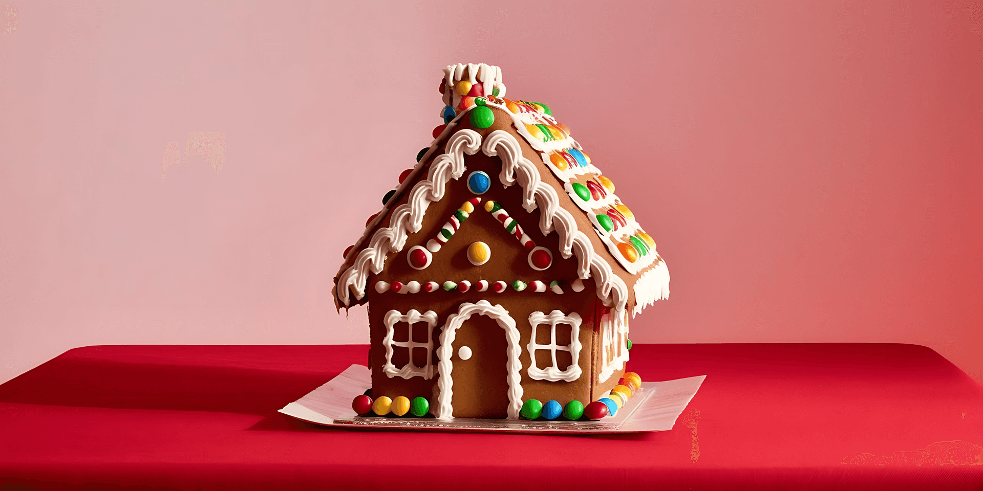 casita de jengibre, casa, Navidad, cabaña, dulce, galleta, festivo, vacaciones, decoración, rojo, dulce, comestible, invierno, golosina, postre
