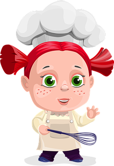 Pequeña Chef Personaje de Dibujos Animados Fondos de pantalla