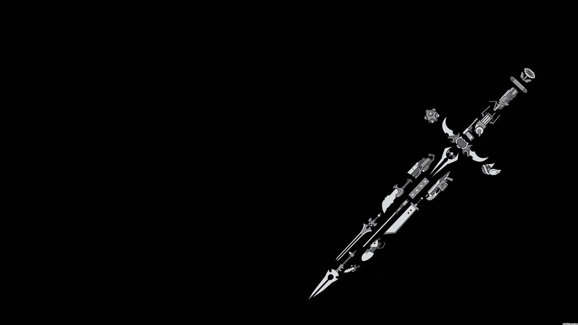Pequeñas armas en espada gráfica Fondos de pantalla
