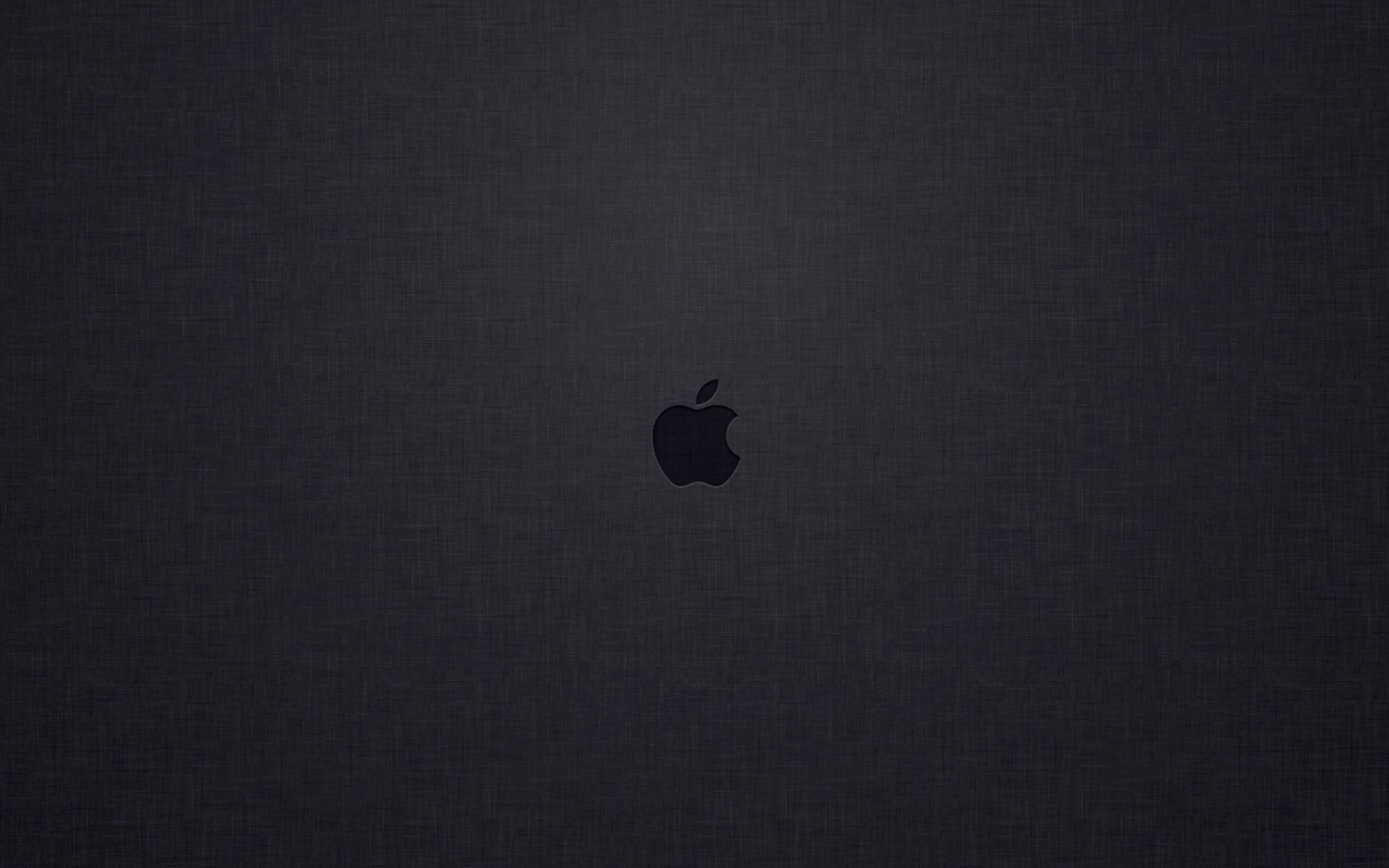 Pequeño Logo de Apple Negro Mac Fondos de pantalla