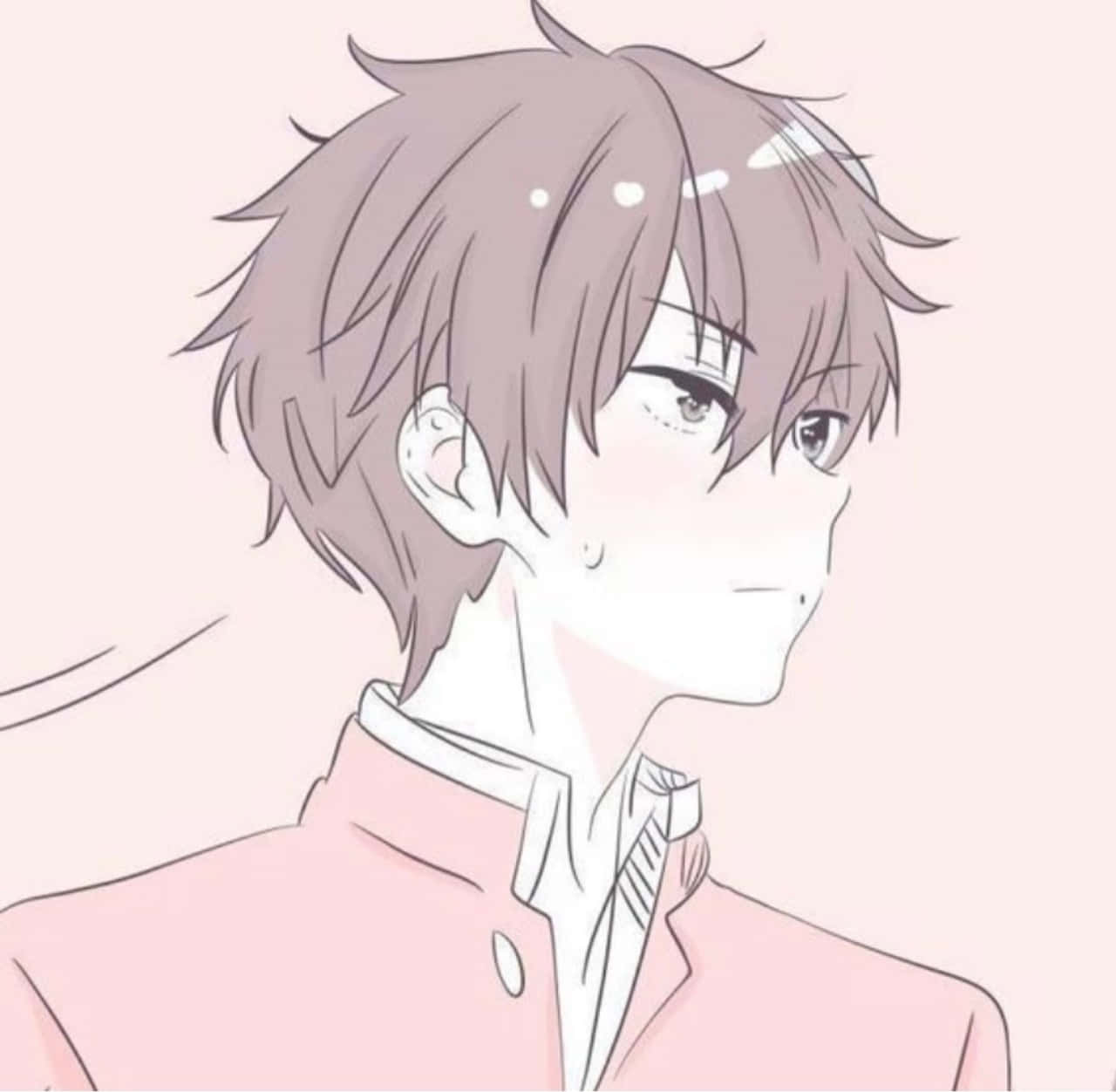 Perfil de anime para chico en rosa pastel Fondos de pantalla