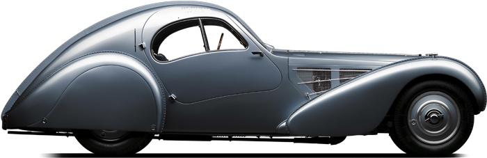Perfil de Auto Clásico Bugatti Vintage Fondos de pantalla