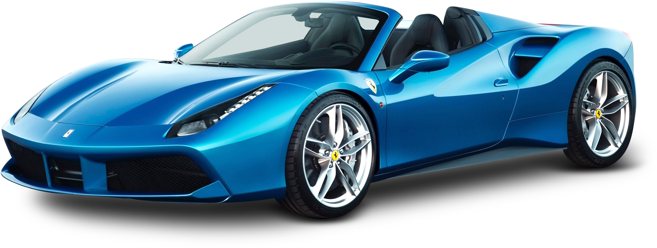 Perfil de Auto Deportivo Ferrari Azul Fondos de pantalla