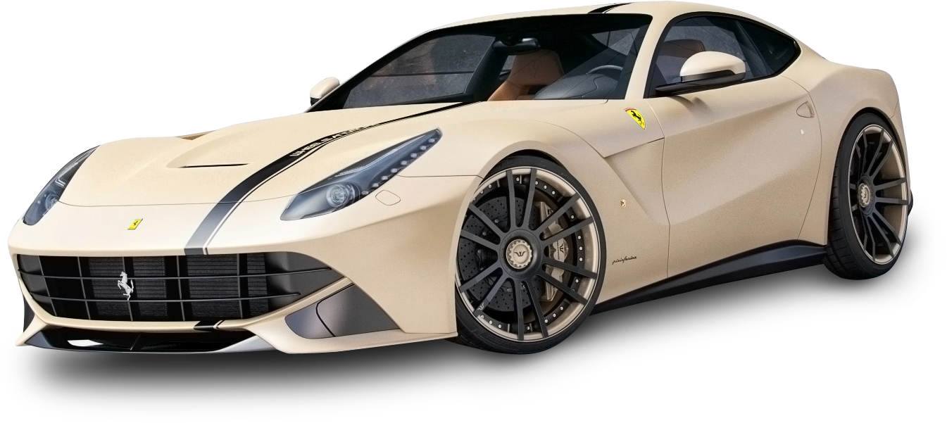 Perfil de Ferrari Superdeportivo Beige Fondos de pantalla