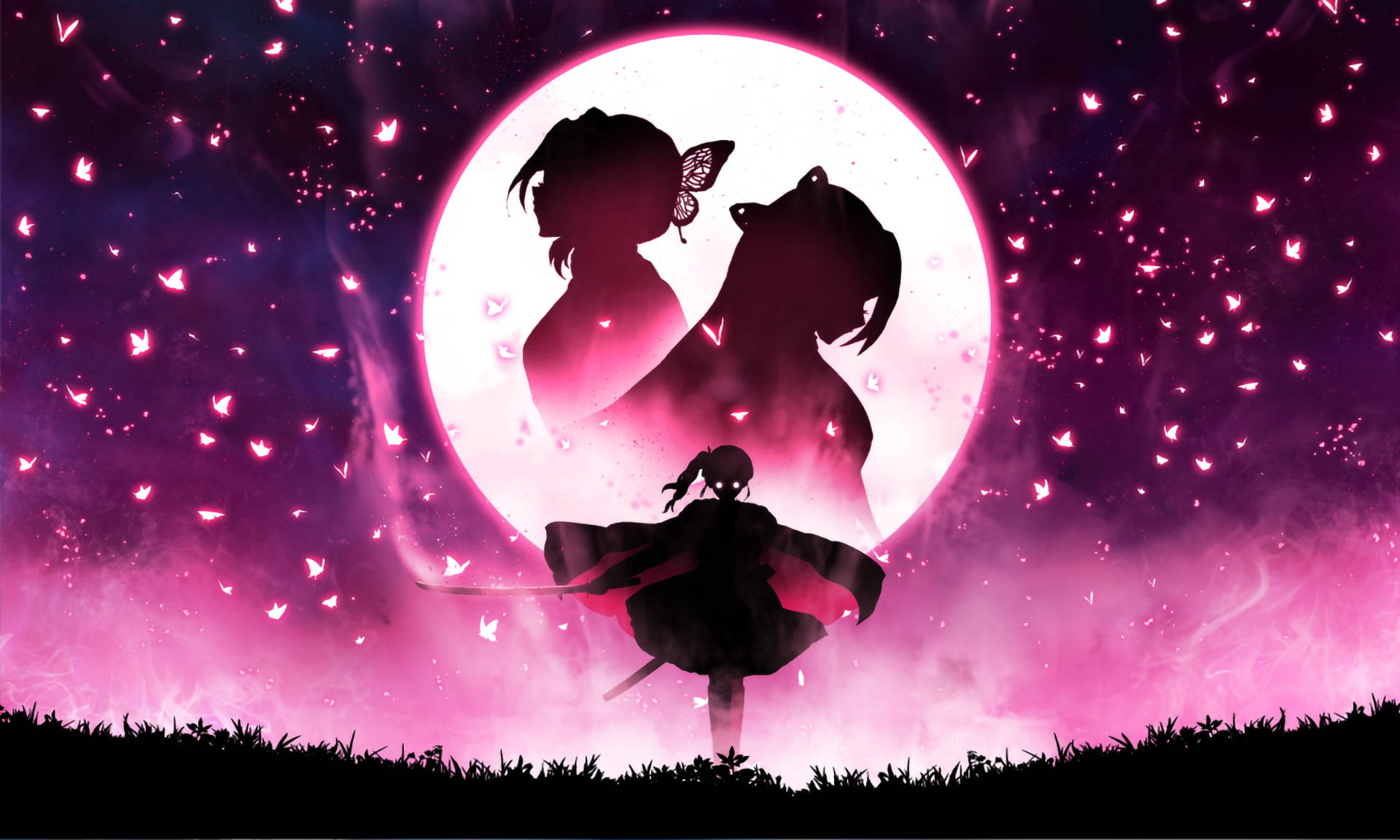Perfil de Kanae Kocho y Shinobu de Demon Slayer Fondos de pantalla