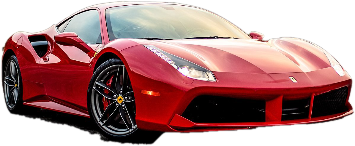 Perfil de un superdeportivo Ferrari rojo Fondos de pantalla