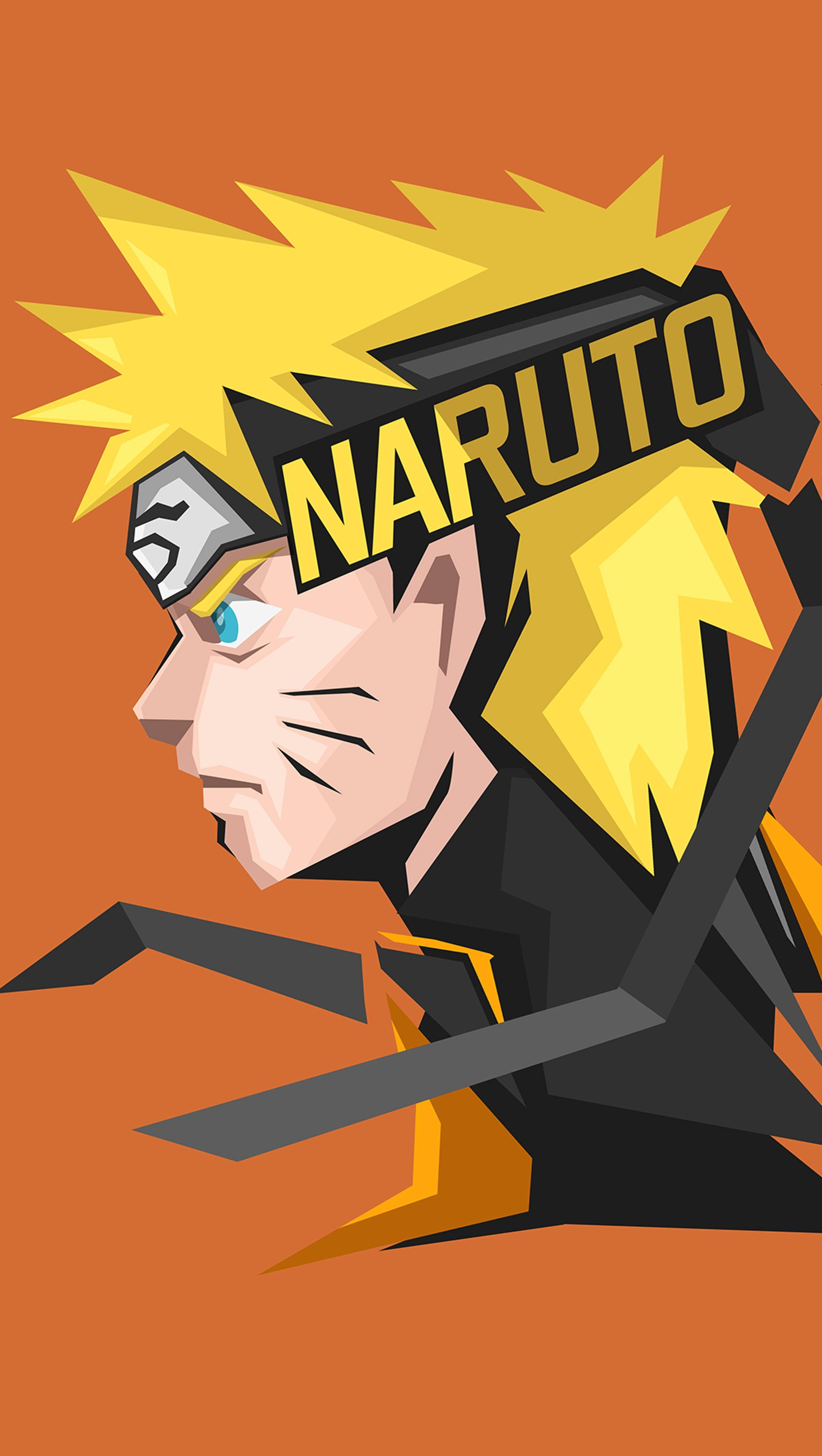 Perfil Lateral de Uzumaki Naruto Móvil 4K Fondos de pantalla