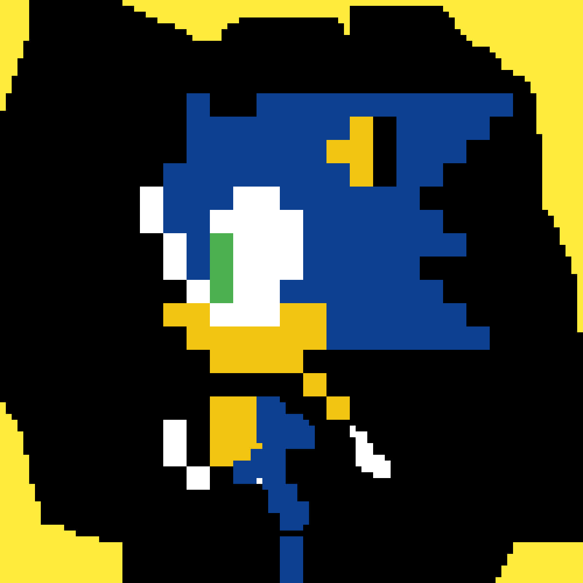 Perfil pixelado de Sonic Fondos de pantalla