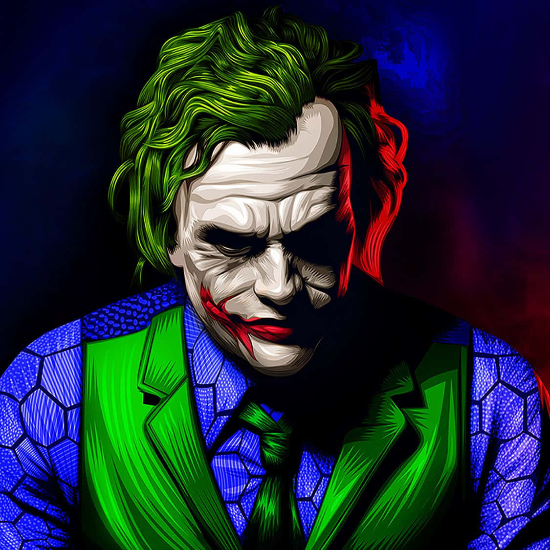 Perfil vibrante del Joker Fondos de pantalla