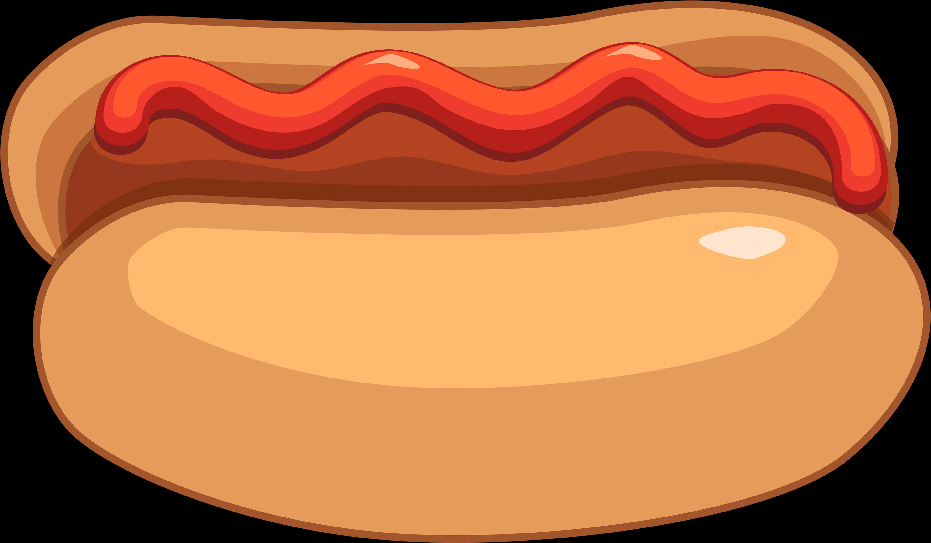 Perro Caliente de Dibujos Animados con Salsa de Tomate Fondos de pantalla