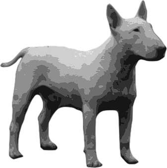 Perro de arte digital monocromático Fondos de pantalla