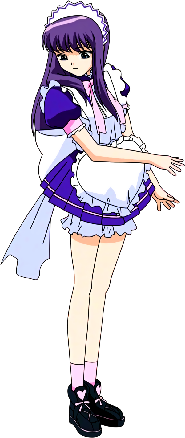 Personaje Anime de Sirvienta en Pose Fondos de pantalla