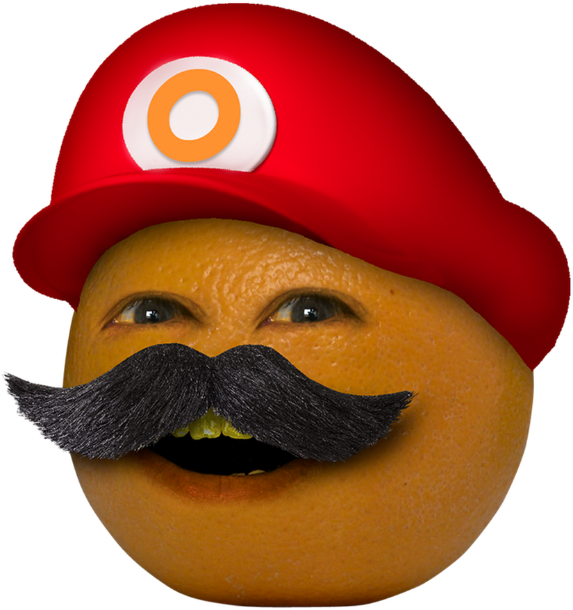 Personaje bigotón naranja con sombrero Fondos de pantalla