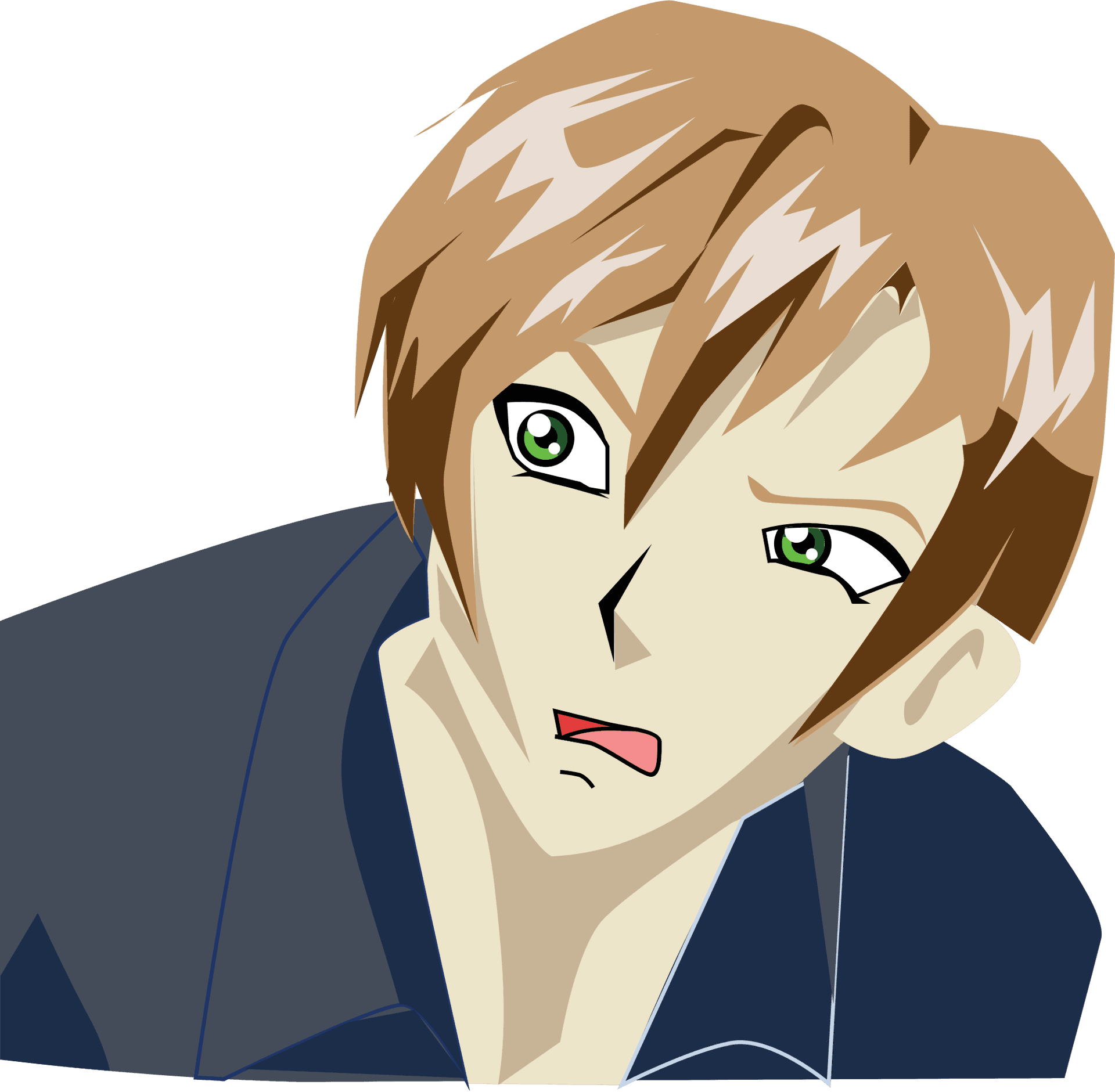Personaje de anime confundido Fondos de pantalla