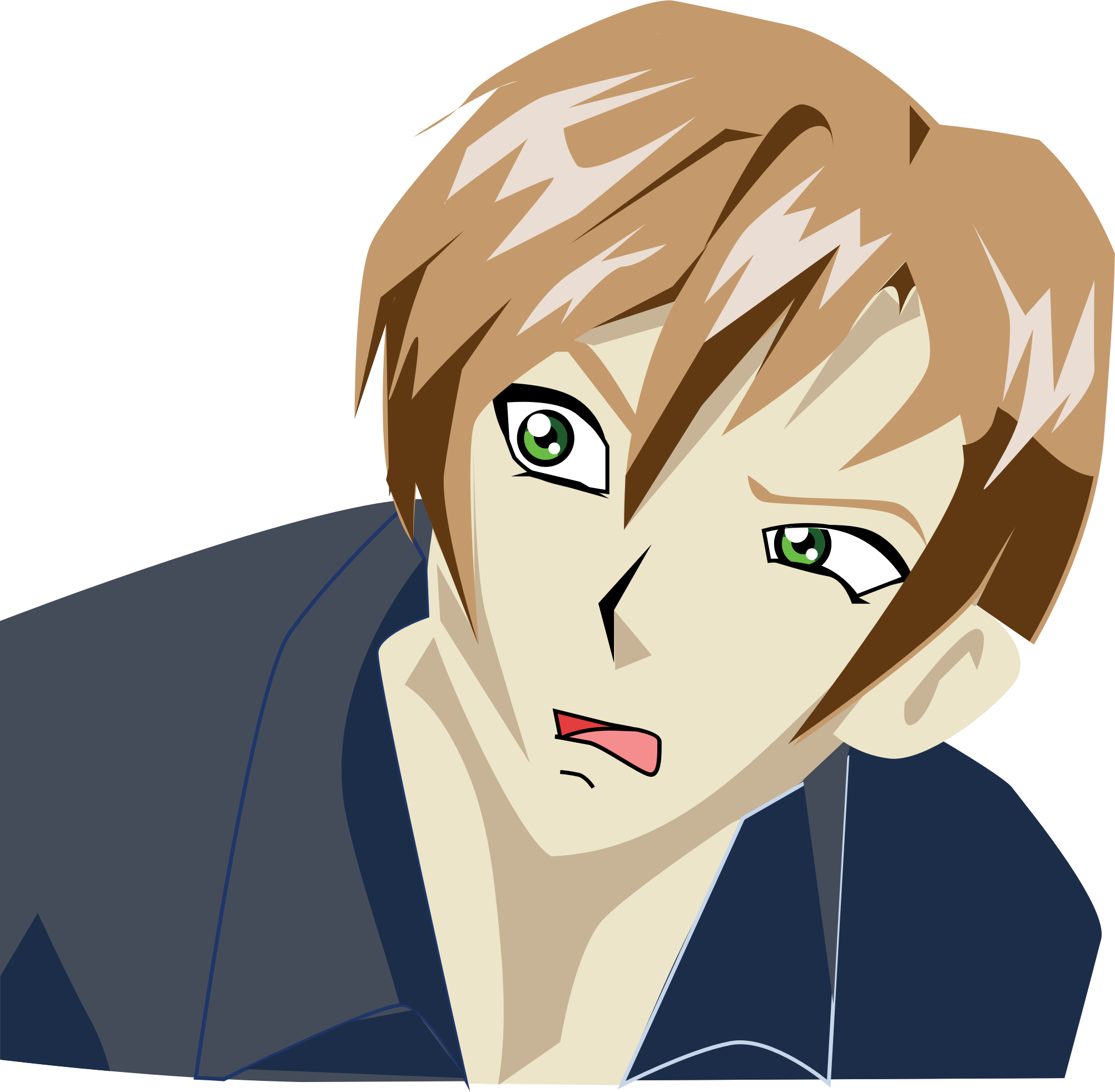 Personaje de anime confundido Fondos de pantalla